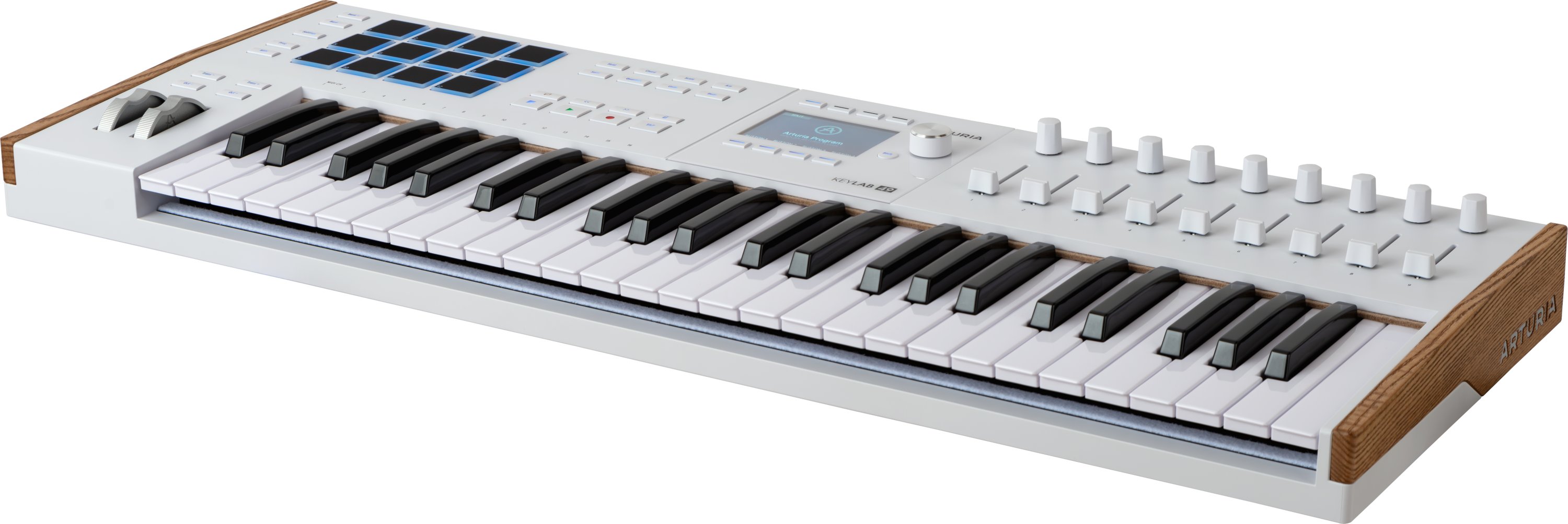Arturia Keylab MK3 49 White MIDI Keyboard & Controller - KEYLAB_49_WHITE_3-4_RIGHT.jpg