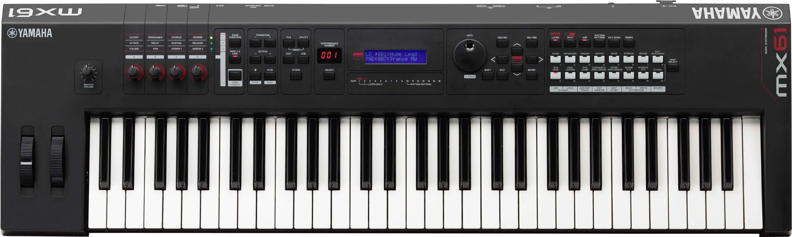 Yamaha MX61 MKII 61 Key Digital Synthesizer in Black Yamaha MX61 MKII 61 Key Digital Synthesizer in Black
