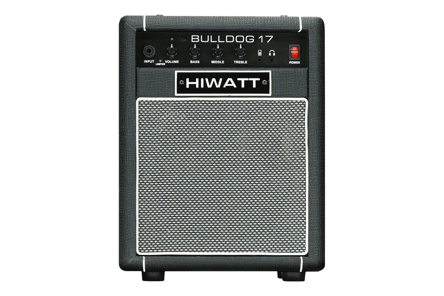 Hiwatt Bulldog 17 1x8 Combo in Black with Bluetooth - HW-BULLDOG-17-1X8-C-BLACK-FRONT.jpg