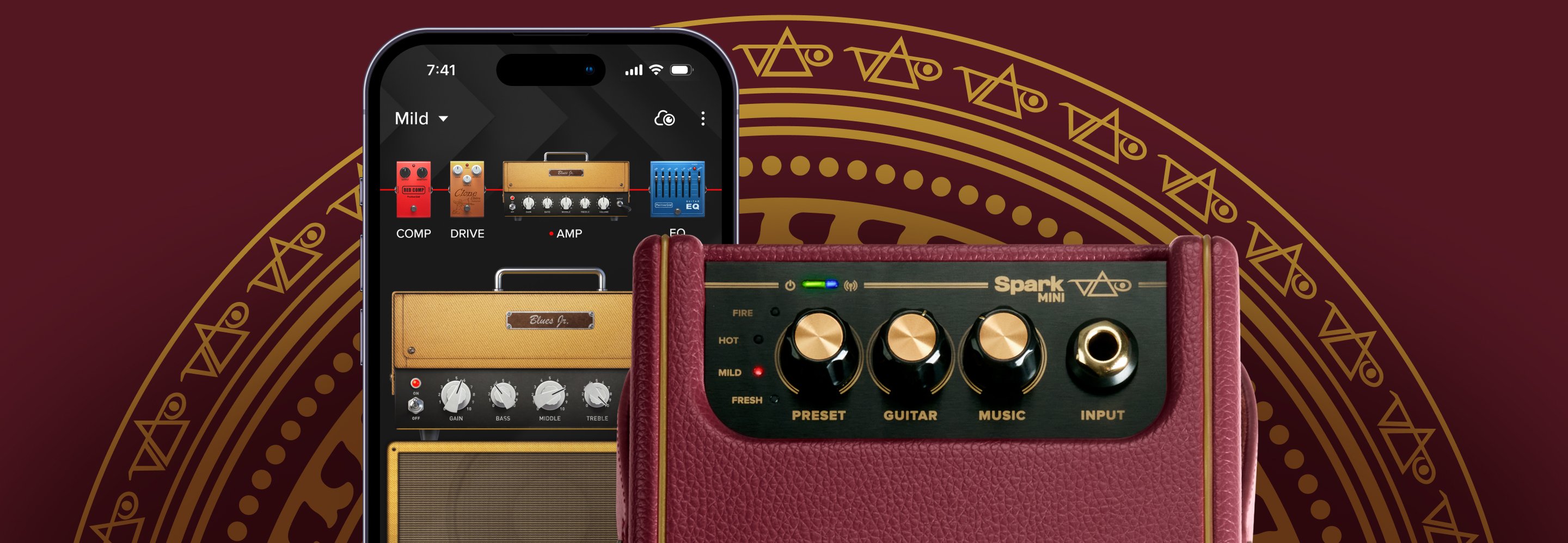 Positive Grid Spark Mini Steve Vai Custom Artist Series Practice Amp - Custom Steve Vai Presets.jpg