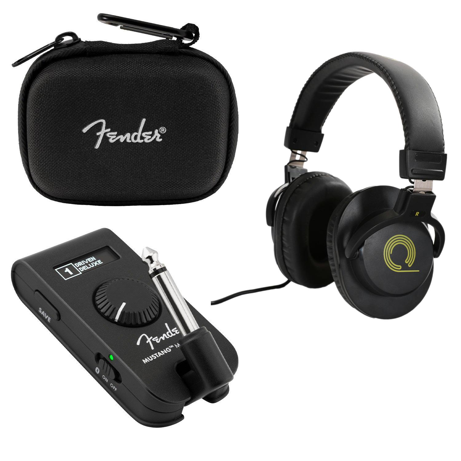 Fender Mustang Micro Plus Bundle with Case and Headphones