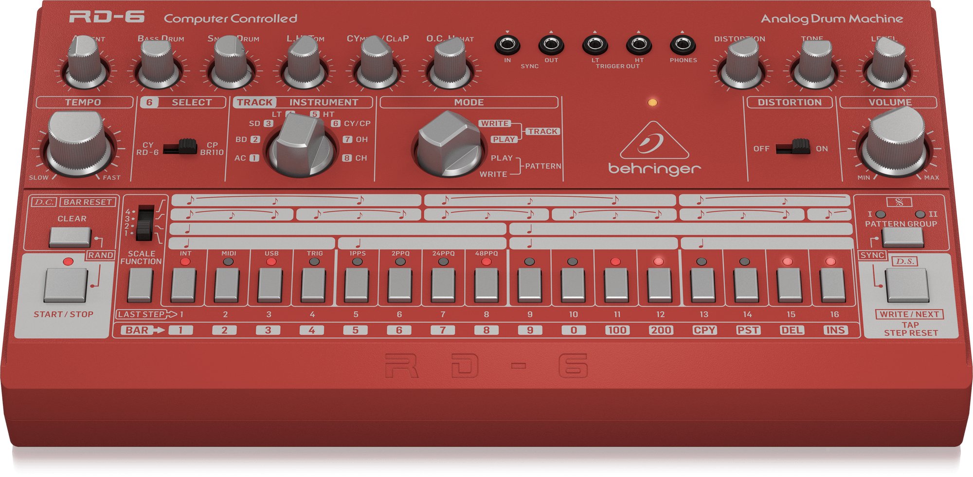 Behringer RD-6-RD Classic Analog Drum Machine in DARK RED - 405053-1598430855372.jpg
