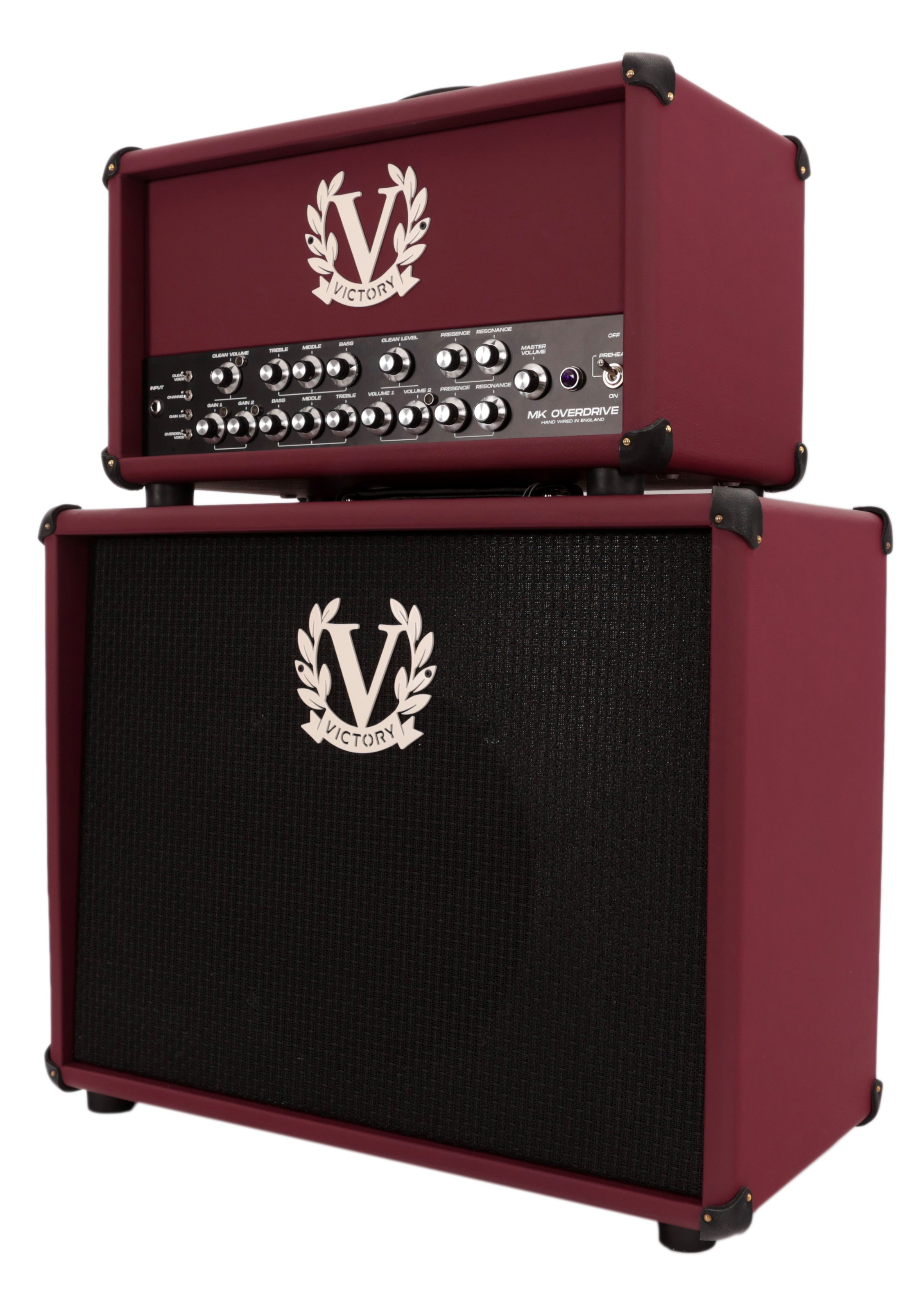Victory MK Overdrive 100w Hand-Wired Valve Amp Head & 1x12 Cab in Burgundy - VIC-MK-112-02    VIC-MK-OD-01 (4).jpg
