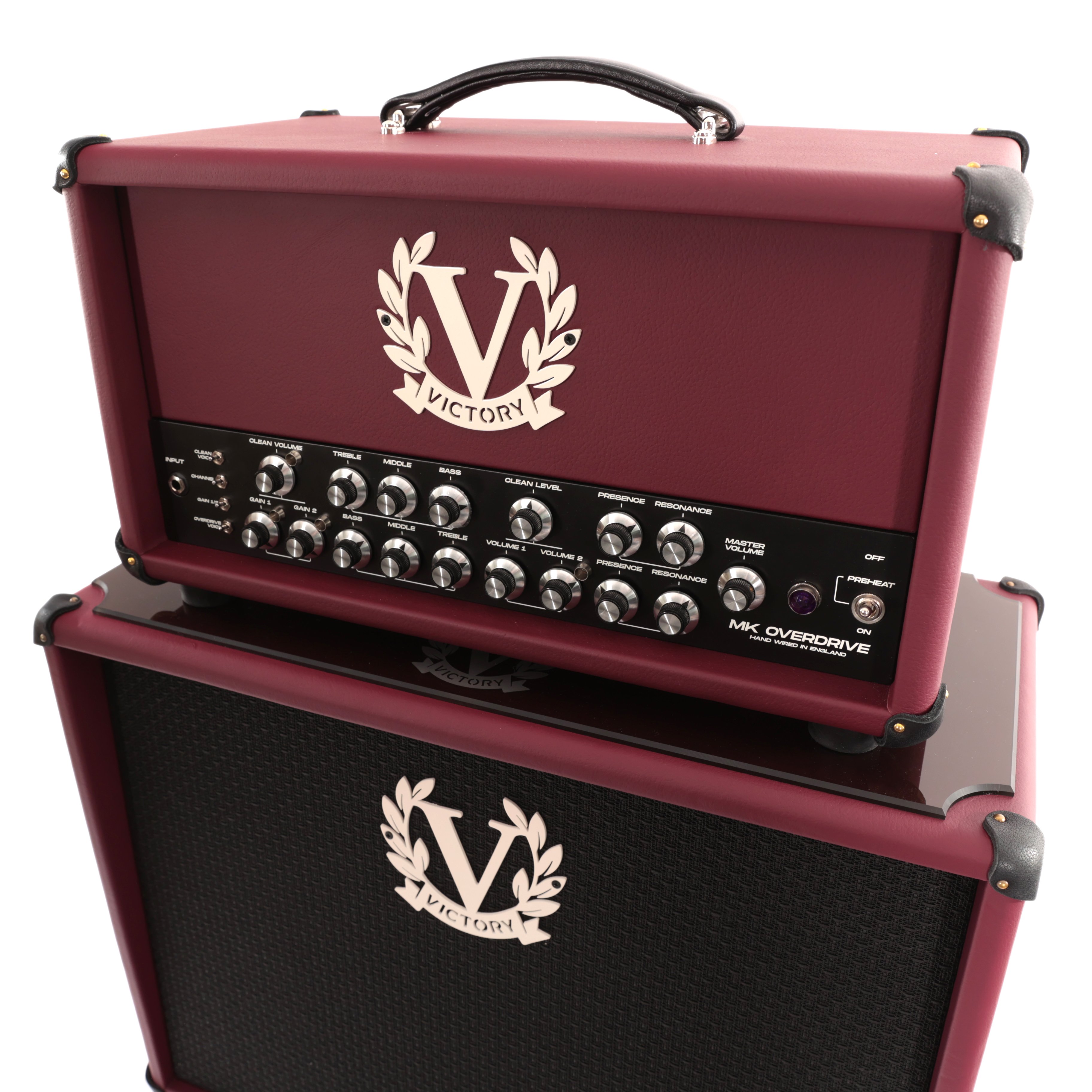 Victory MK Overdrive 100w Hand-Wired Valve Amp Head & 1x12 Cab in Burgundy - VIC-MK-112-02    VIC-MK-OD-01 (9).jpg