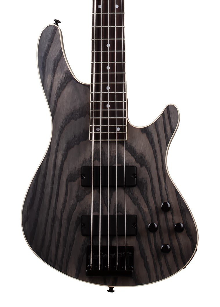 Schecter C-5 Standard Bass Guitar in Charcoal Satin - C-5 STANDARD CHARCOAL SATIN 3973 FLAT-hero.jpg