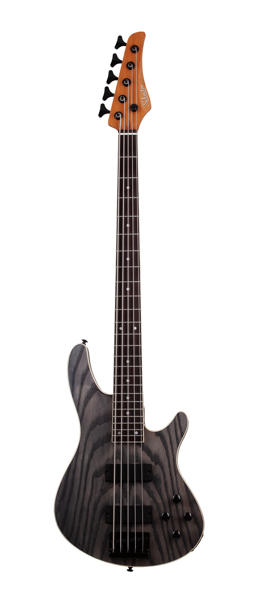 Schecter C-5 Standard Bass Guitar in Charcoal Satin - C-5 STANDARD CHARCOAL SATIN 3973 FLAT.jpg