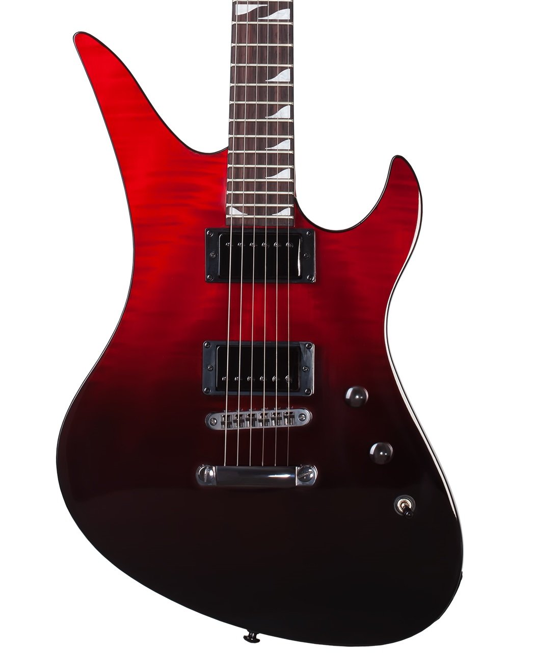Schecter Avenger Standard Electric Guitar in Bloodburst - Avenger Standard Blood Burst 3963  FLAT copy-hero.jpg