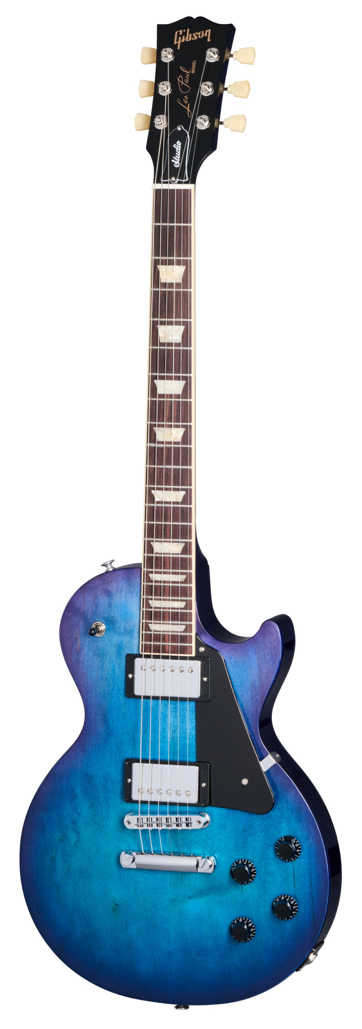Gibson Les Paul Studio Electric Guitar in Blueberry Burst  - LPST01B9CH1_front.jpg