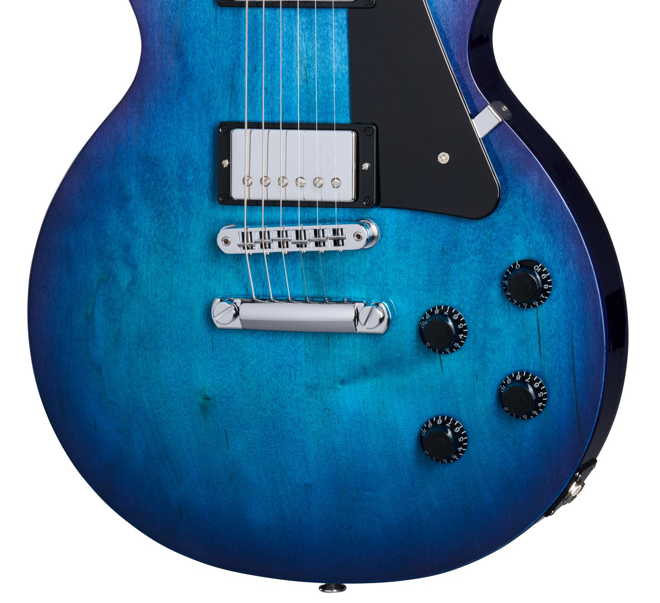 Gibson Les Paul Studio Electric Guitar in Blueberry Burst  - LPST01B9CH1_knobs.jpg