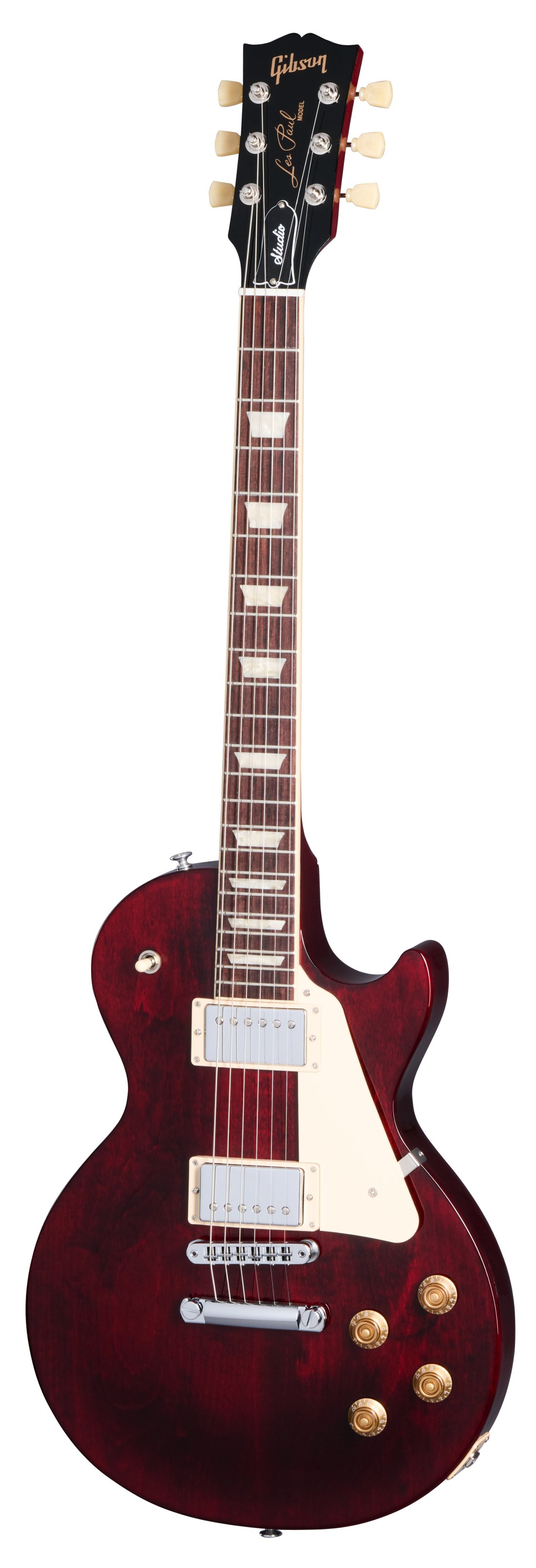 Gibson Les Paul Studio Electric Guitar in Wine Red  - LPST01WRCH1_front.jpg