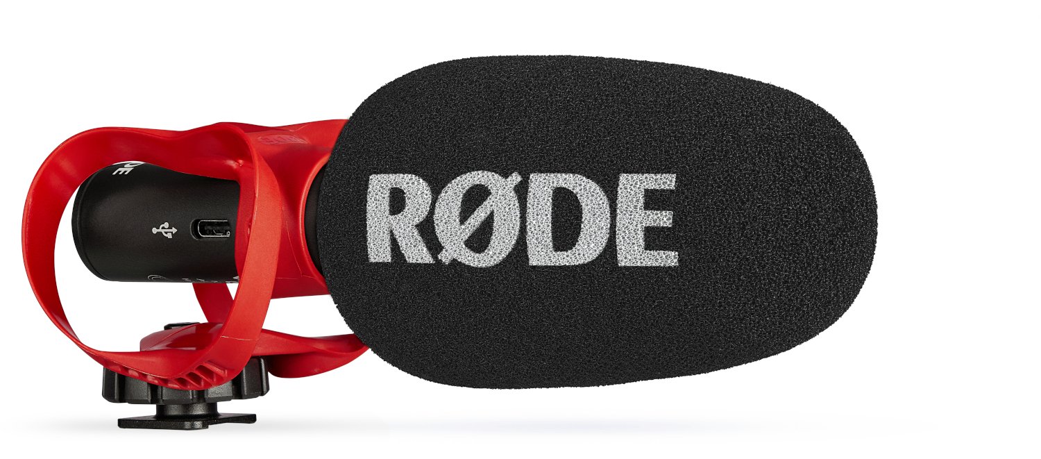 Rode VideoMic GO II USB & TRS Shotgun Mic with Helix Isolation - rode-videomic-go-II-helix-three-quarters-right-with-foamy-8192x5464-rgb-8088x5376-51f0a90.jpg