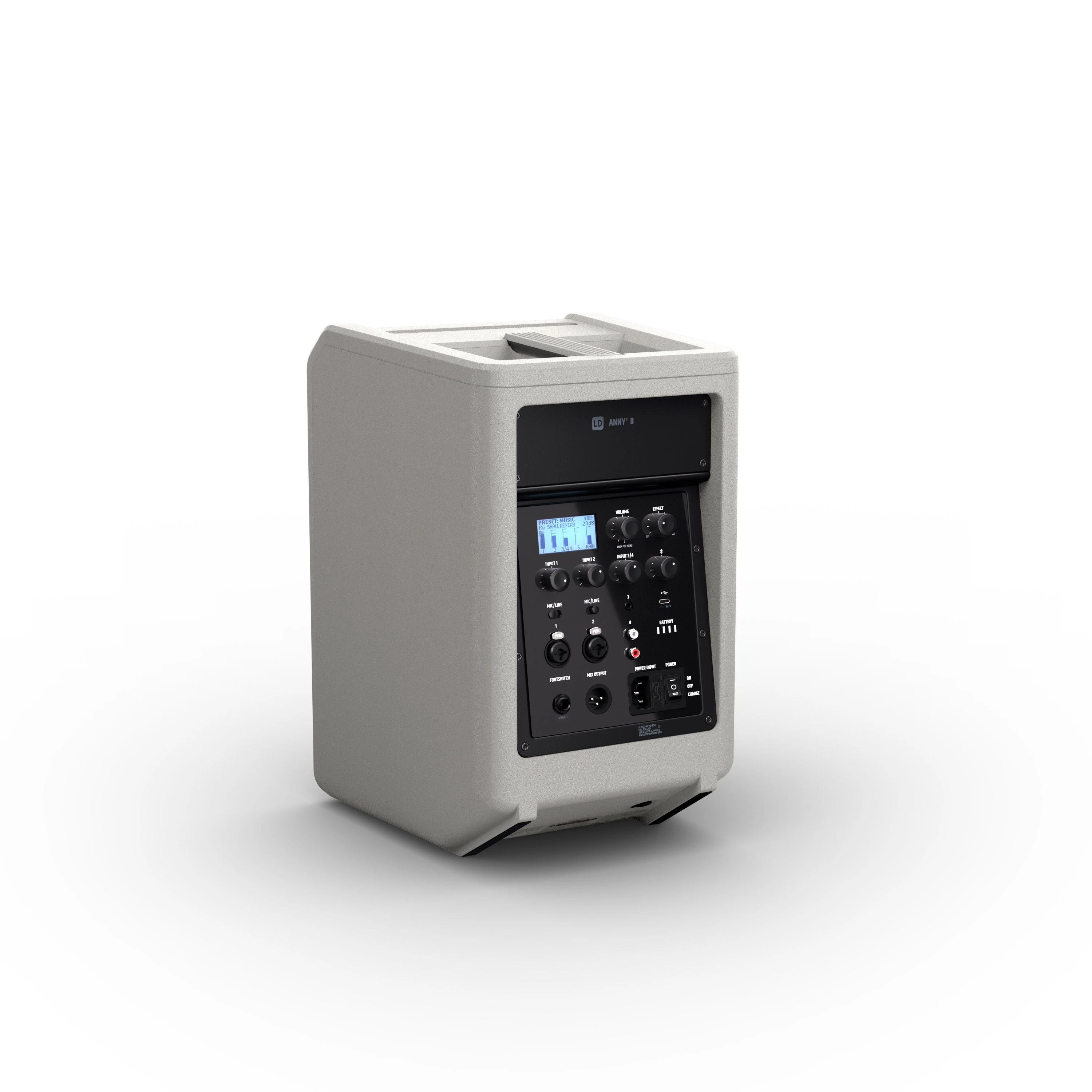 LD Systems ANNY 8 Battery powered PA Speaker in Grey - LDANNY8G_2.jpg