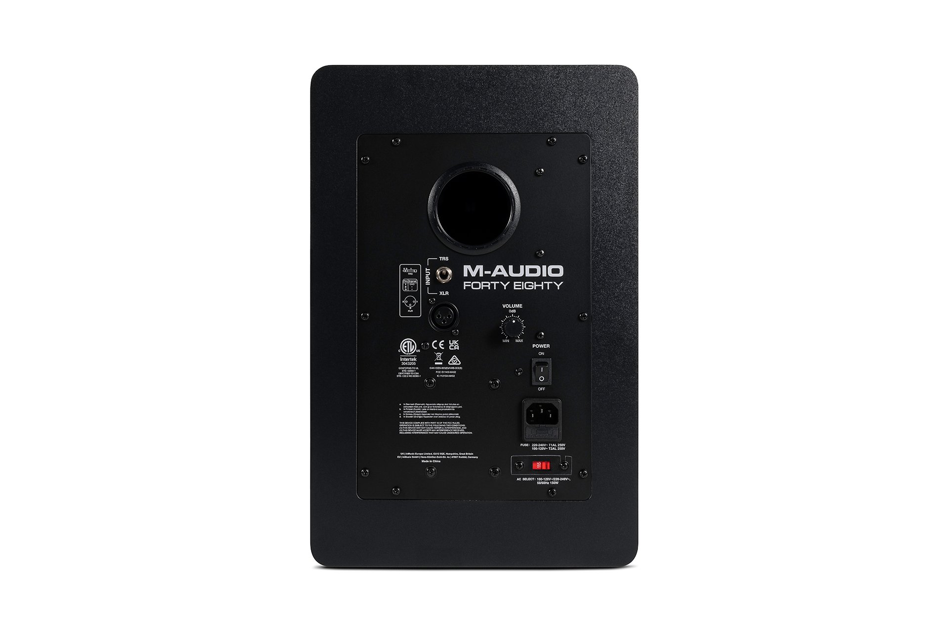 M-Audio Forty Eighty 150W 8" Studio Monitor - M-AUDIO - Forty Eighty - Rear - Web.jpg