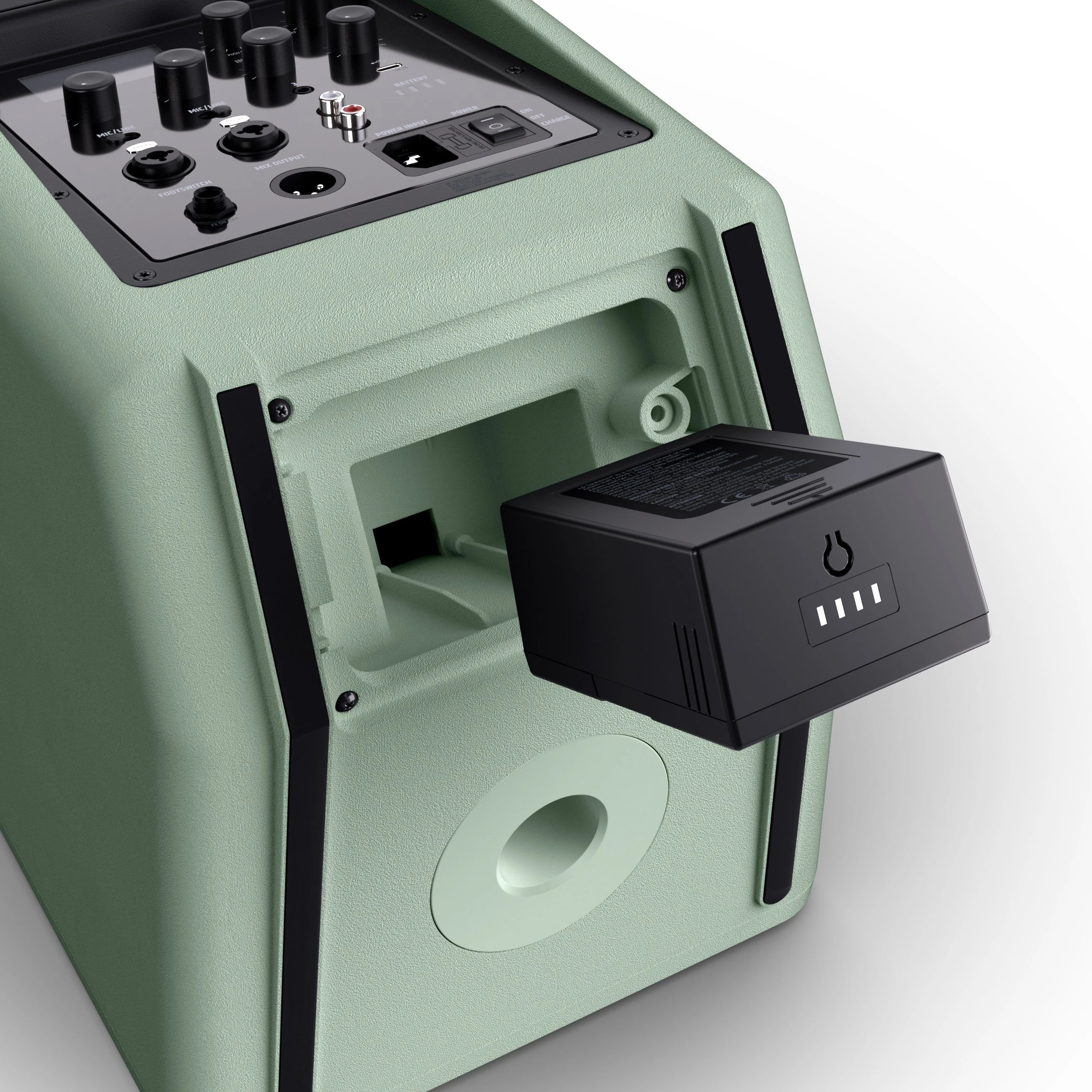 LD Systems ANNY 8 Battery powered PA Speaker in Green - LDANNY8GN_8.jpg