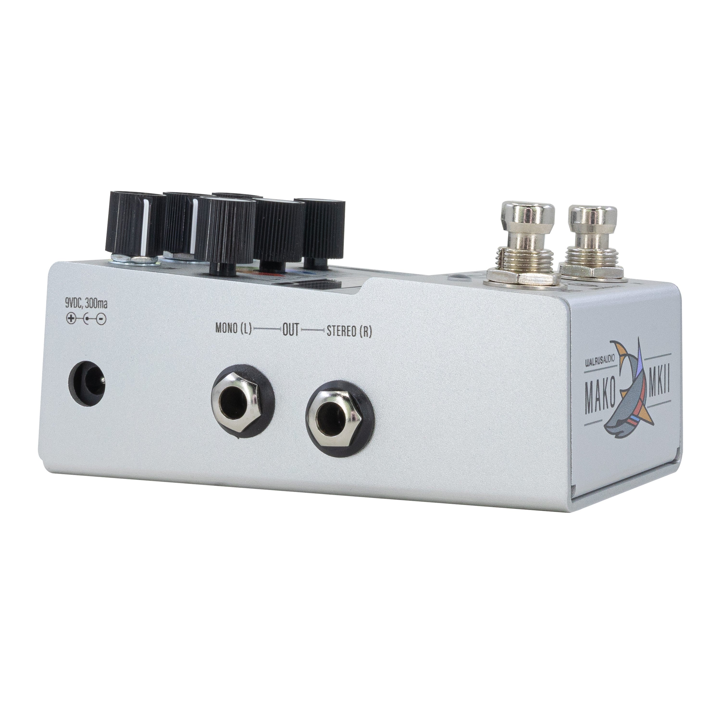 Walrus Audio Mako Series MKII D1 High Fidelity Delay Pedal - D1_MKII_output-jacks.jpg