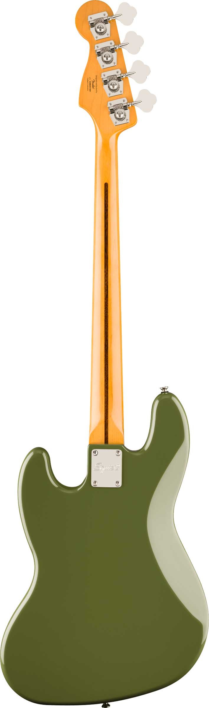 Squier Classic Vibe '60s Jazz Bass Guitar in Olive with Matching Headstock - 0374529576 3.jpg