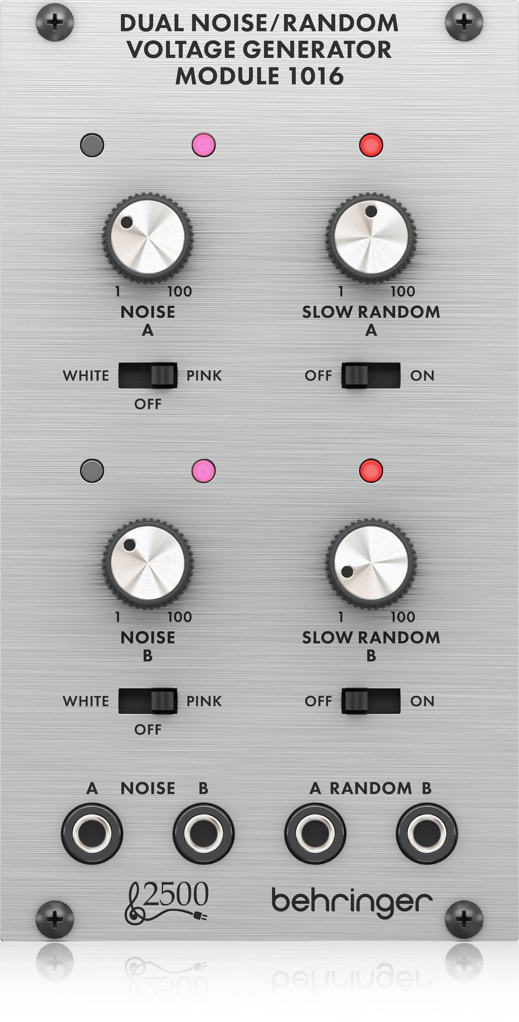 Behringer DUAL NOISE / RANDOM VOLTAGE GENERATOR MODULE 1016 2500 Series Dual Noise Source Module - 442449-DUAL-NOISE-RANDOM-VOLTAGE-GENERATOR-MODULE-1016_P0E90_Top_XL.jpg