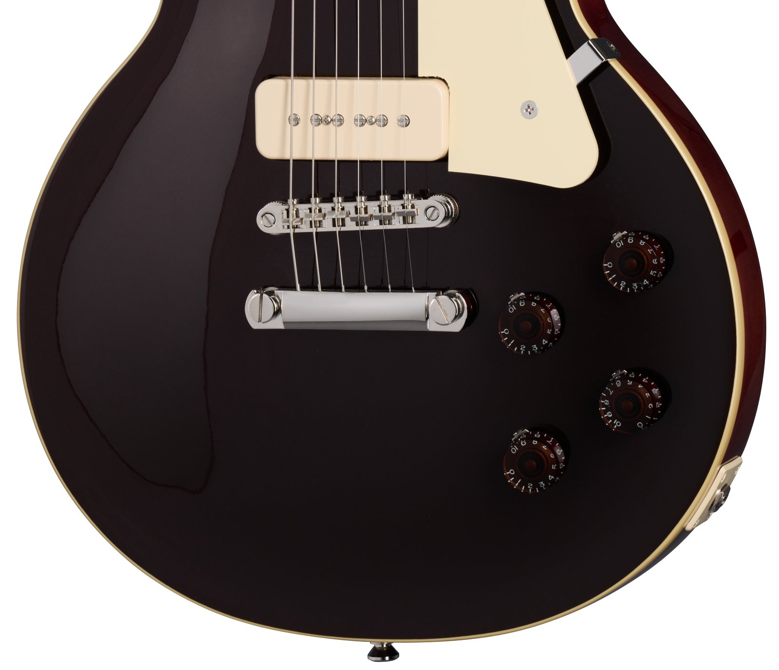 Epiphone Artist Joe Bonamassa Signature 1955 Les Paul Standard Electric Guitar in Copper Iridescent - EIJB55CPINH3_knobs.jpg