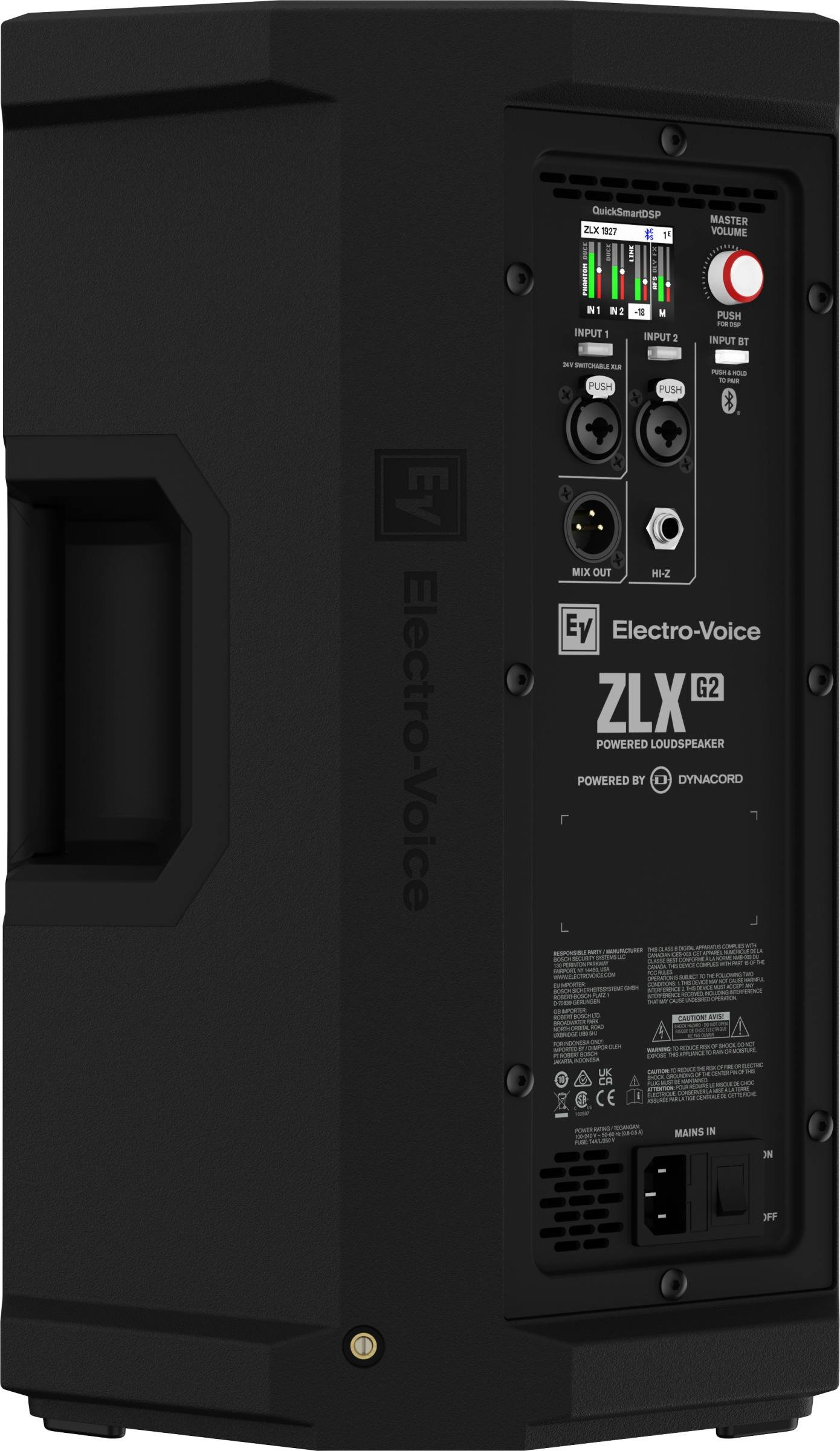 Electro Voice ZLX-8P-G2 Powered (Active) Loudspeaker Bundle with Stands & Cables - ZLX-8P-G2-EU-EV_ZLX_8P_G2_Back_Straight_58566.jpg