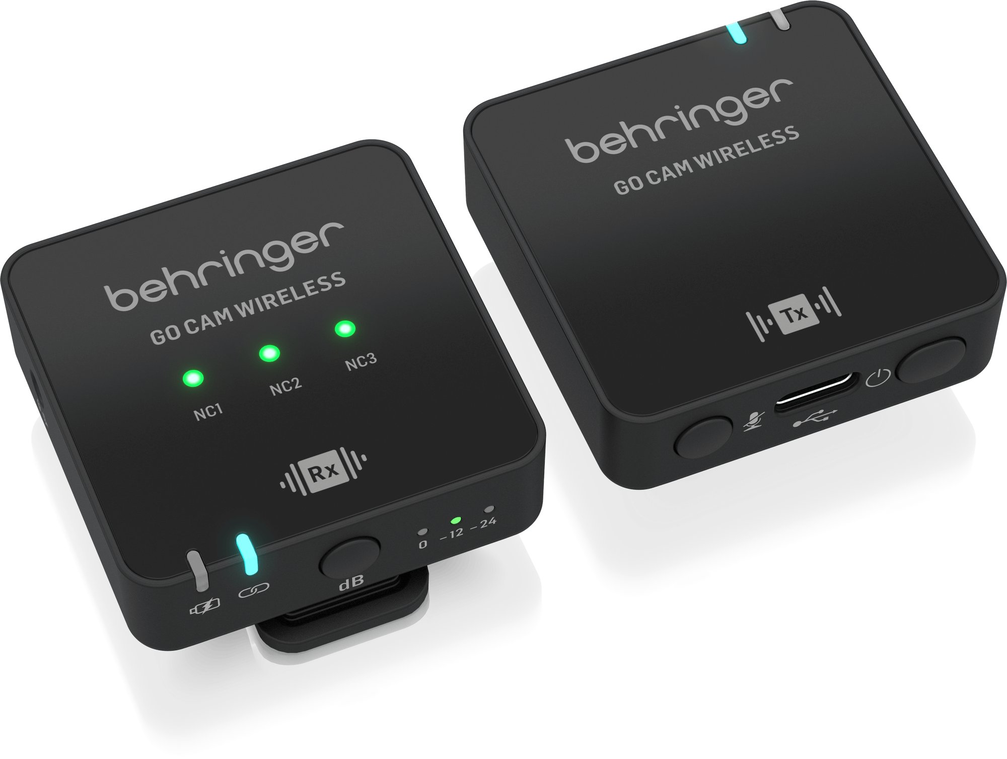 Behringer GO CAM WIRELESS- Single Digital Wireless Clip-On Microphone  - Image_BE_0508-AAT_GO-CAM-WIRELESS_Left_XL.jpg