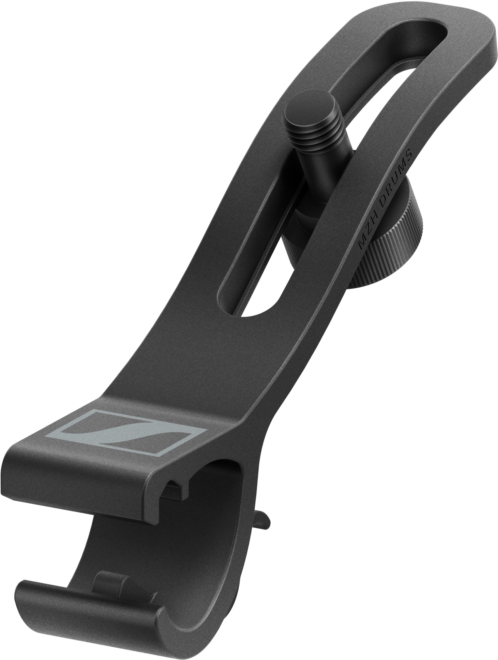 Sennheiser MZA DRUMS Clamp for MD421 Kompakt - MD_421_KOMPAKT_Drum_Clamp_Product_Shot_Cutout_Iso_Front_View.jpg