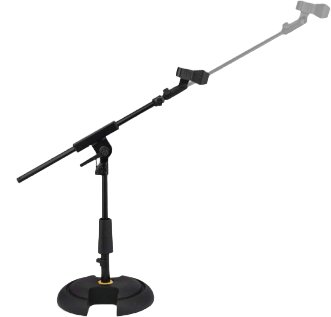 Hercules Low Round Base Mic Stand, Telescopic Boom - MS120BPRO.jpg