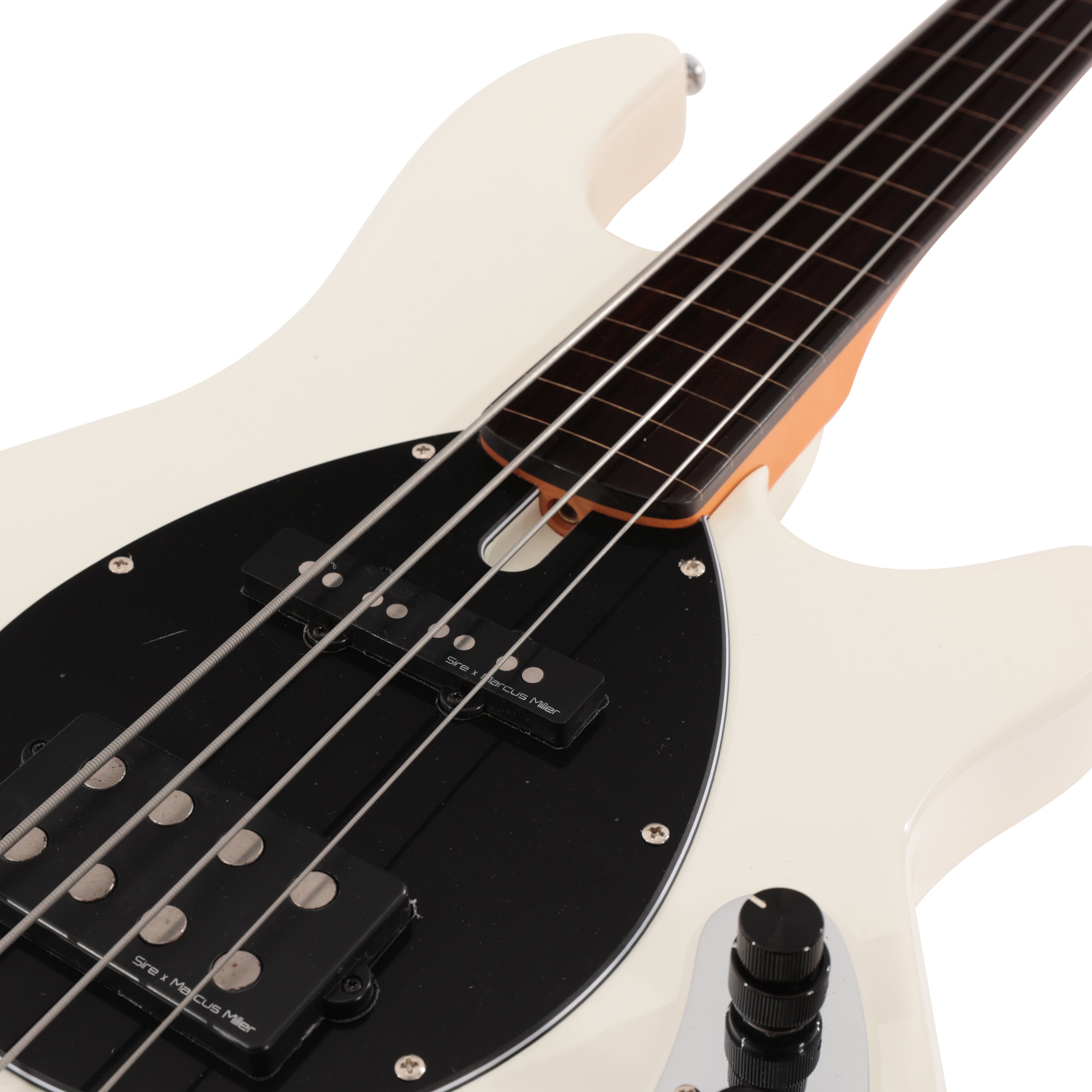 Sire Marcus Miller Z7 Fretless 4-String Bass Guitar in Antique White - SIREFLZ74AWH (6).jpg
