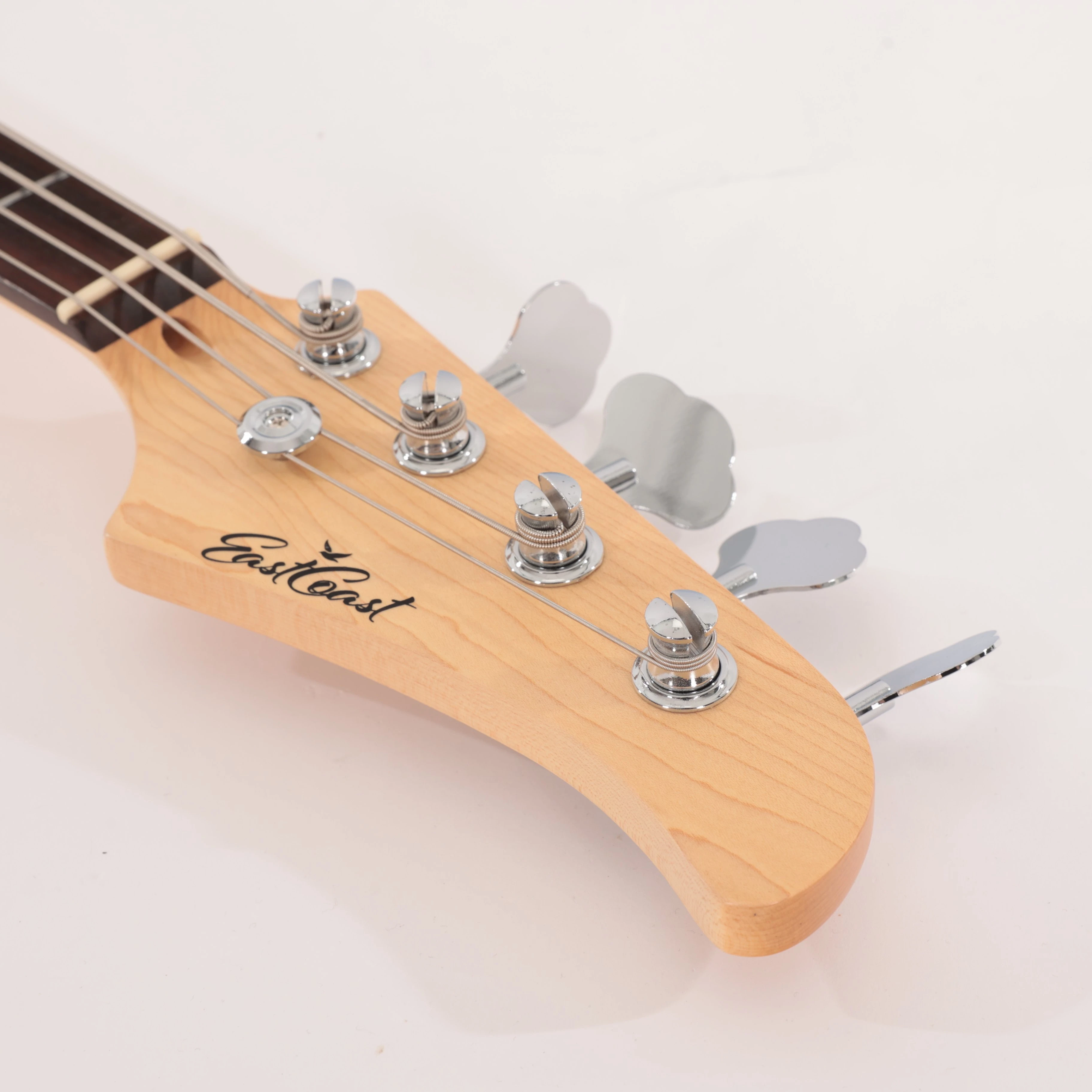 EastCoast PJ4 Tortoiseshell Pickguard Electric Bass Guitar in Vintage White - EC-PJ4-VTW  (8).jpg