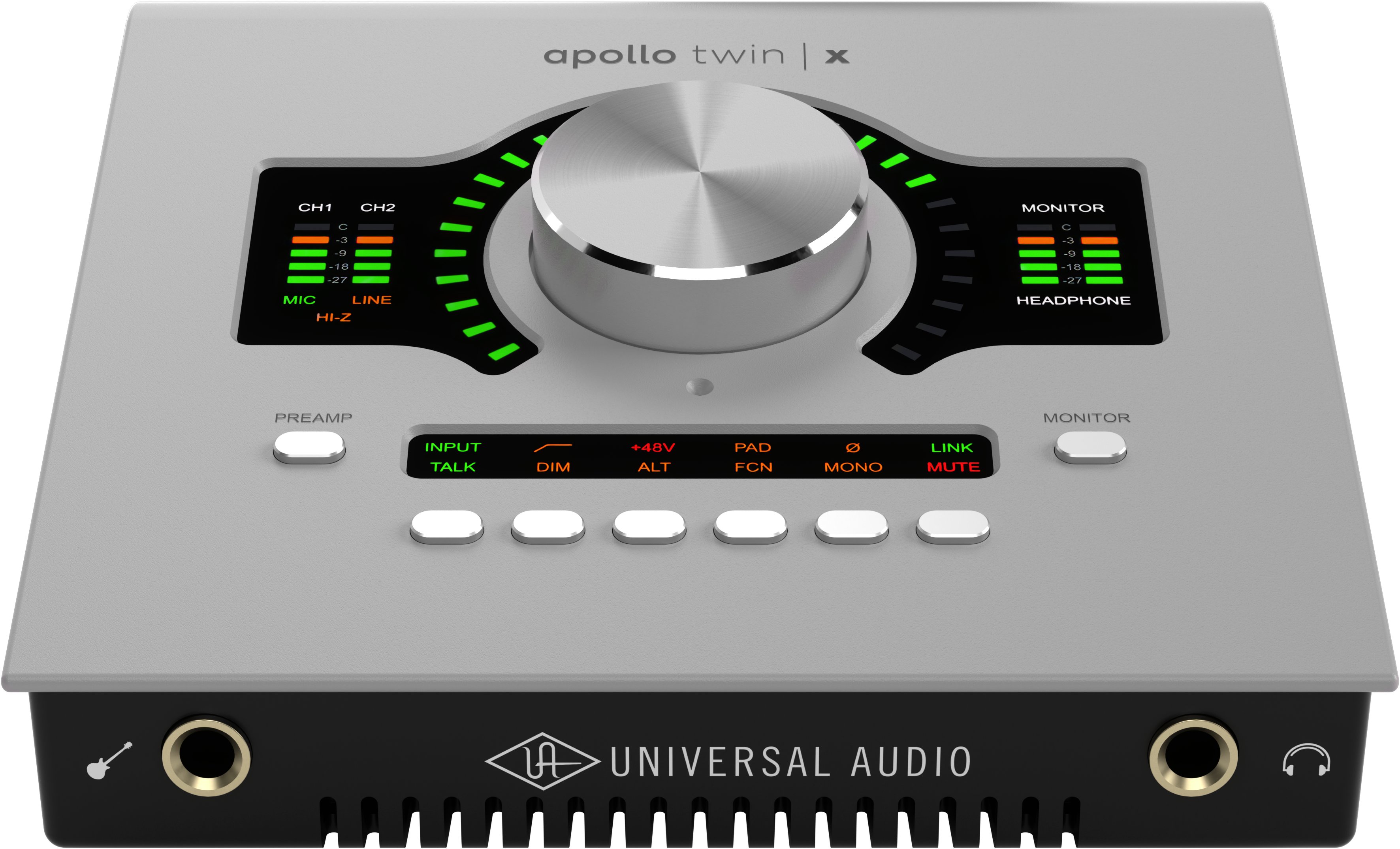Universal Audio Apollo Twin X QUAD Gen 2 UAD Analog Classics Pro Audio Interface - Apollo_Twin_X_Gen2_Front_Trans.jpg