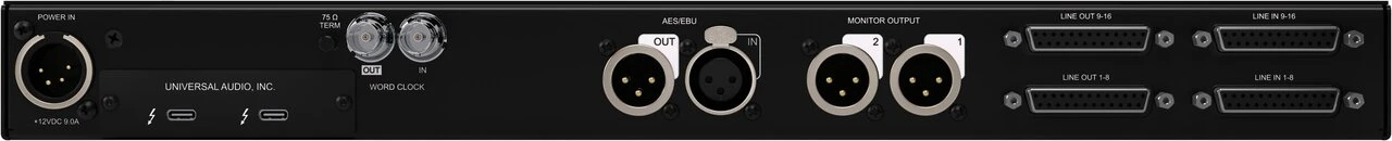 Apollo x16 Gen 2 UAD Analog Classics Audio Interface - Apollo_x16_Gen2_Rear_Trans.jpg