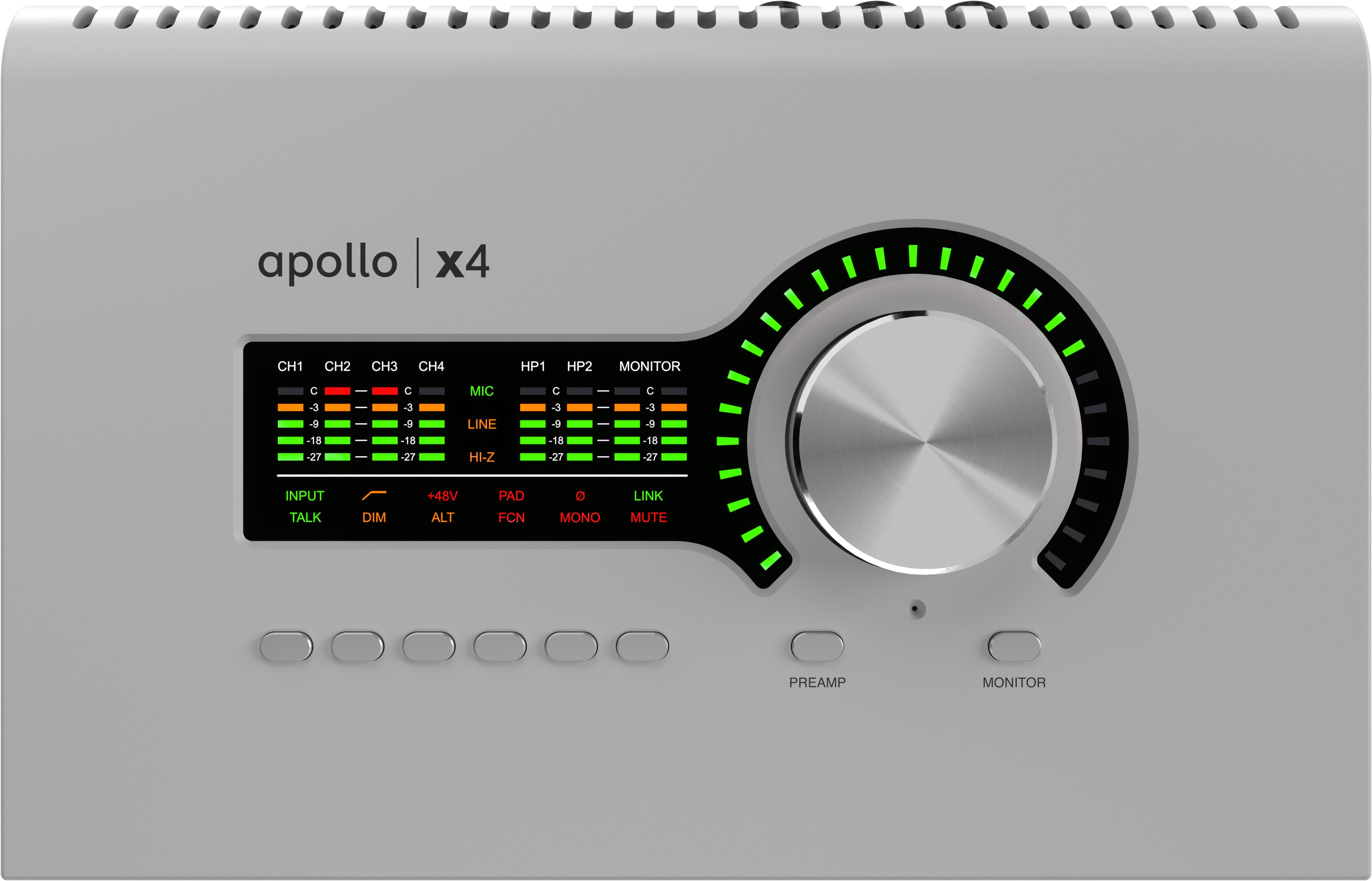 Universal Audio Apollo x4 Gen 2 ESS Audio Interface - Apollo_x4_Gen2_Top_Trans.jpg