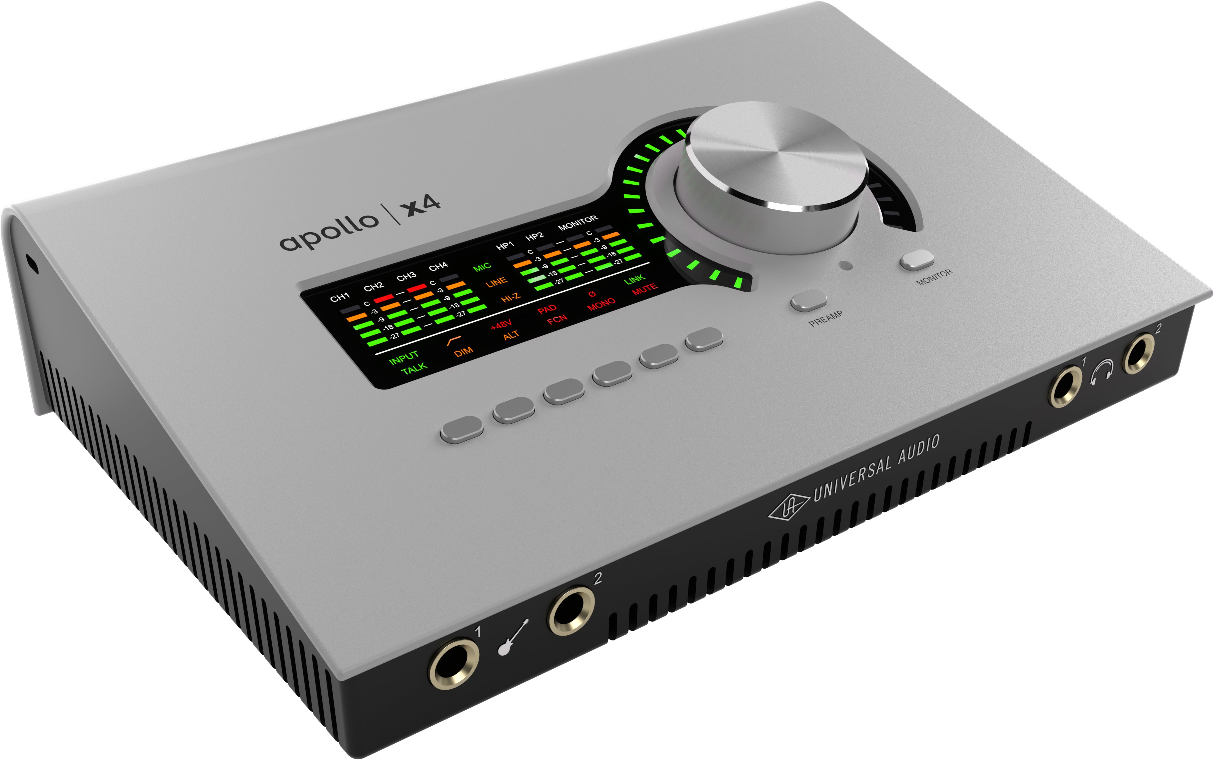 Universal Audio Apollo x4 Gen 2 ESS Audio Interface - Apollo_x4_Gen2_3Qtr_Trans.jpg