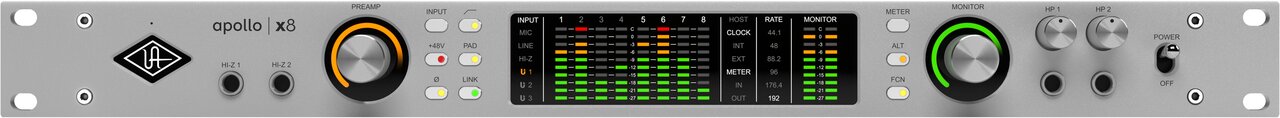 Universal Audio Apollo x8 Gen 2 ESS Audio Interface - Apollo_x8_Gen2_Front_Trans.jpg
