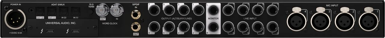 Universal Audio Apollo x8 Gen 2 UAD Analog Classics Audio Interface - Apollo_x8_Gen2_Rear_Trans.jpg