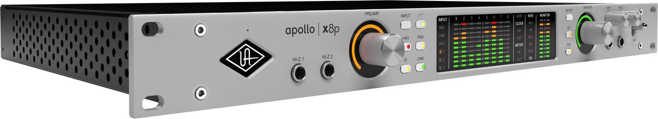 Apollo x8p Gen 2 ESS Audio Interface - Apollo_x8p_Gen2_3Qtr_Trans.jpg