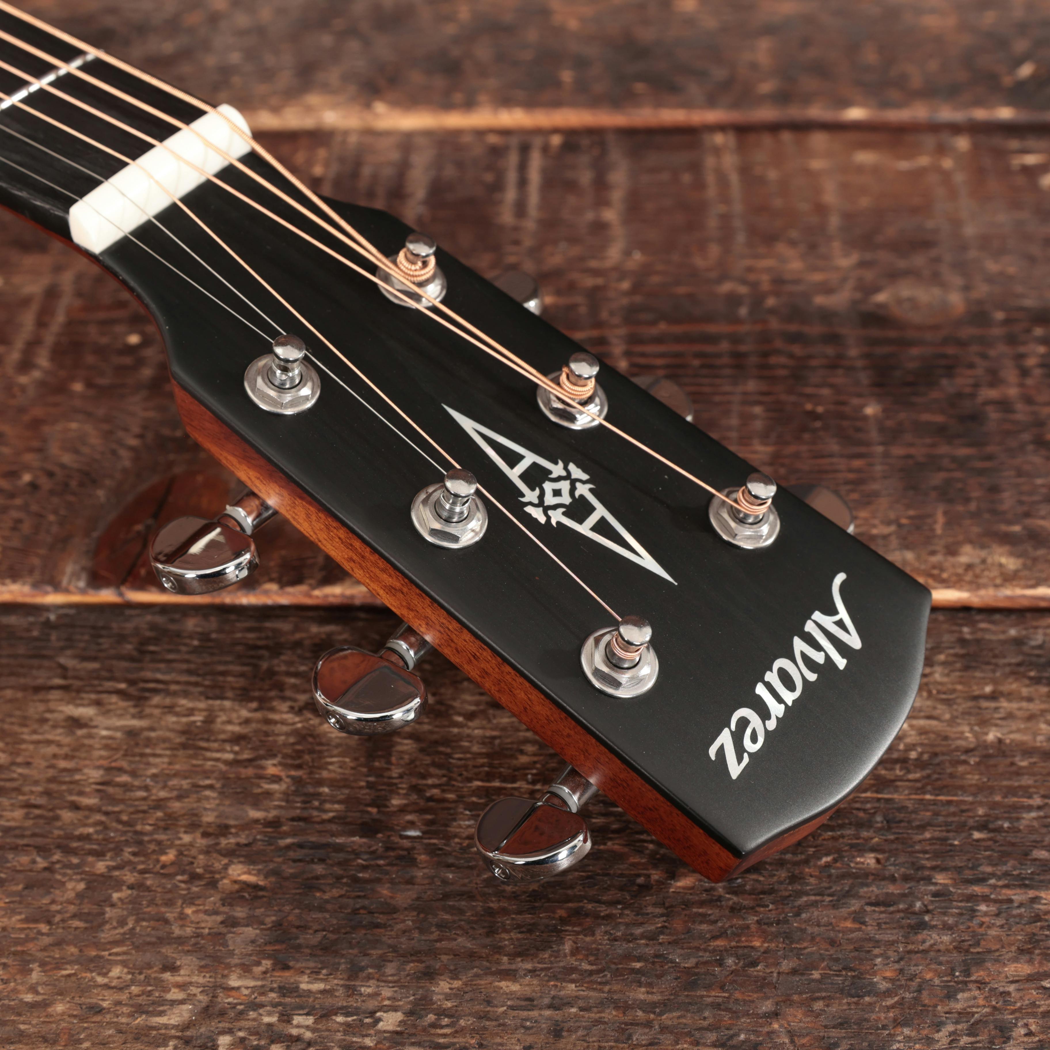 Alvarez Performer AG60CE Grand Auditorium Electro-Acoustic in Shadowburst - AG60CEPERFORMER-ag60-grand-performer-alvarez-headstock.jpg
