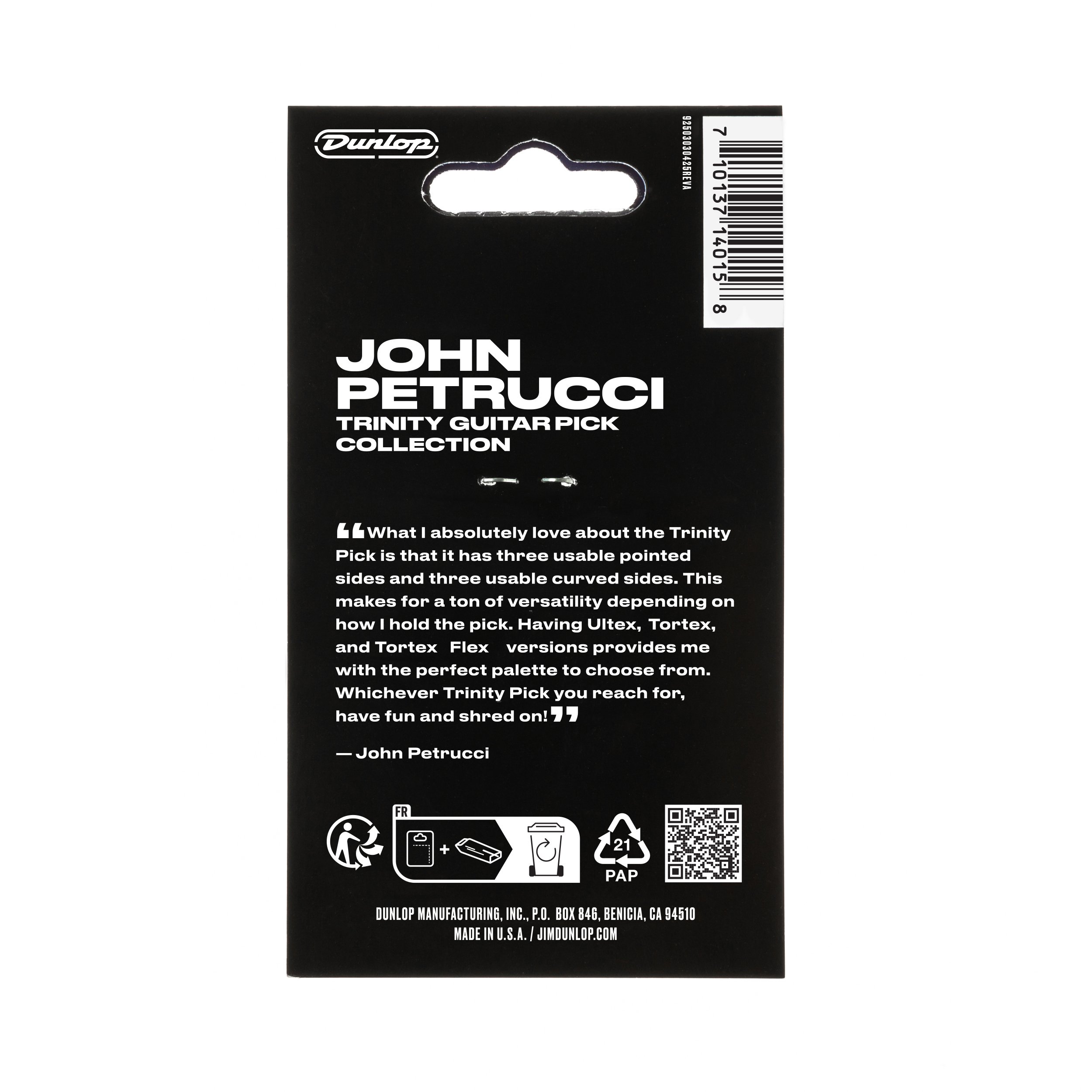 Dunlop John Petrucci Trinity Guitar Plectrums x6 - PVP124.BACK.jpg