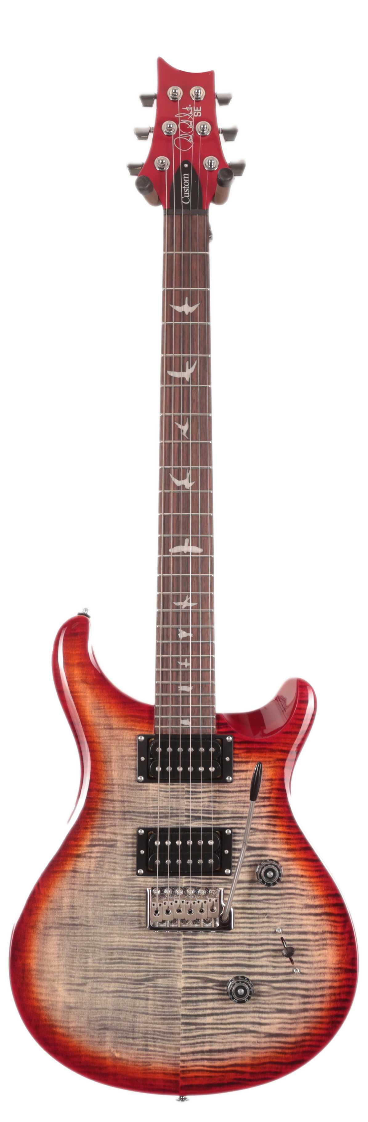 PRS SE Custom 24 Electric Guitar in Charcoal Cherry Burst - CU44GG (3)_compressed.jpg