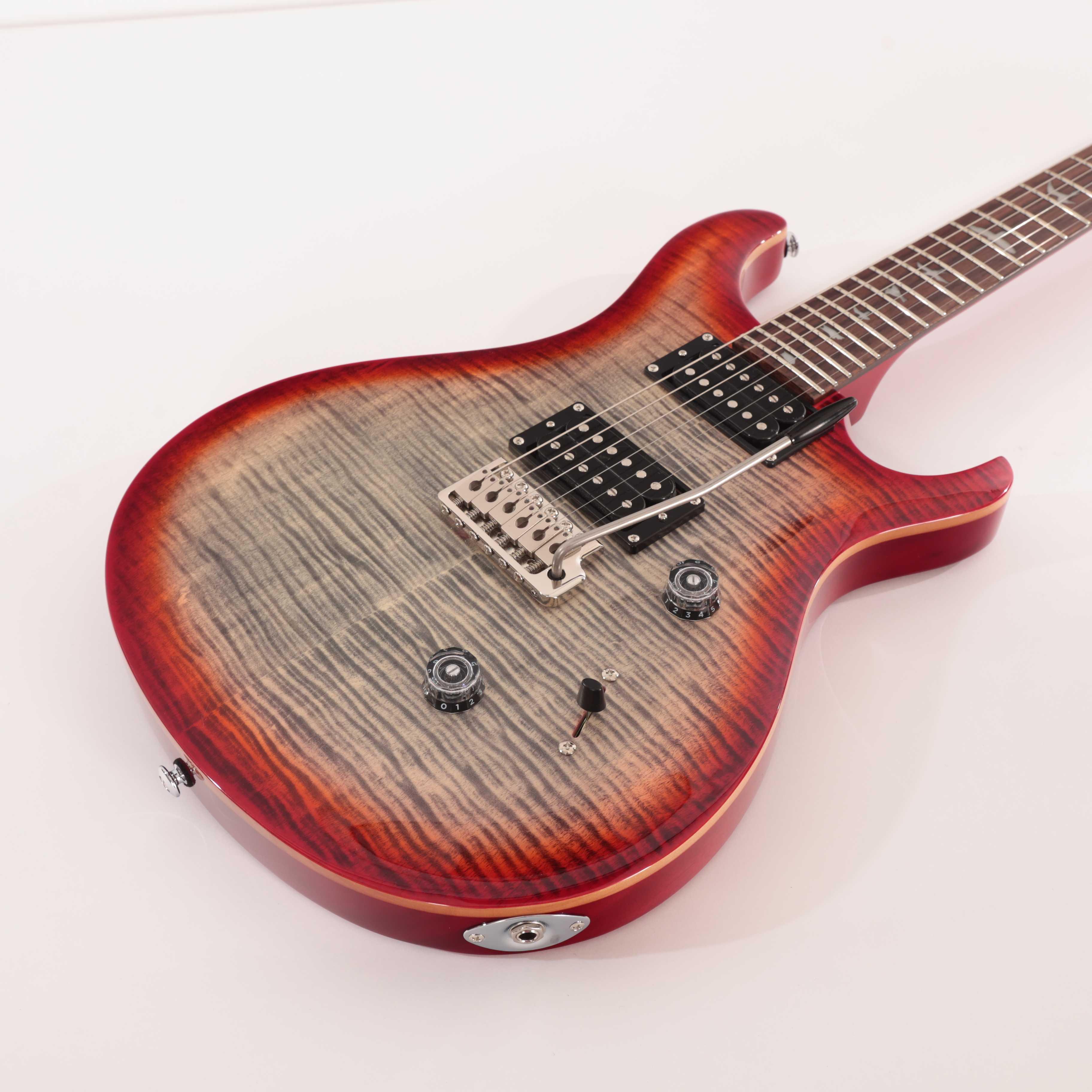 PRS SE Custom 24 Electric Guitar in Charcoal Cherry Burst - CU44GG (7)_compressed.jpg
