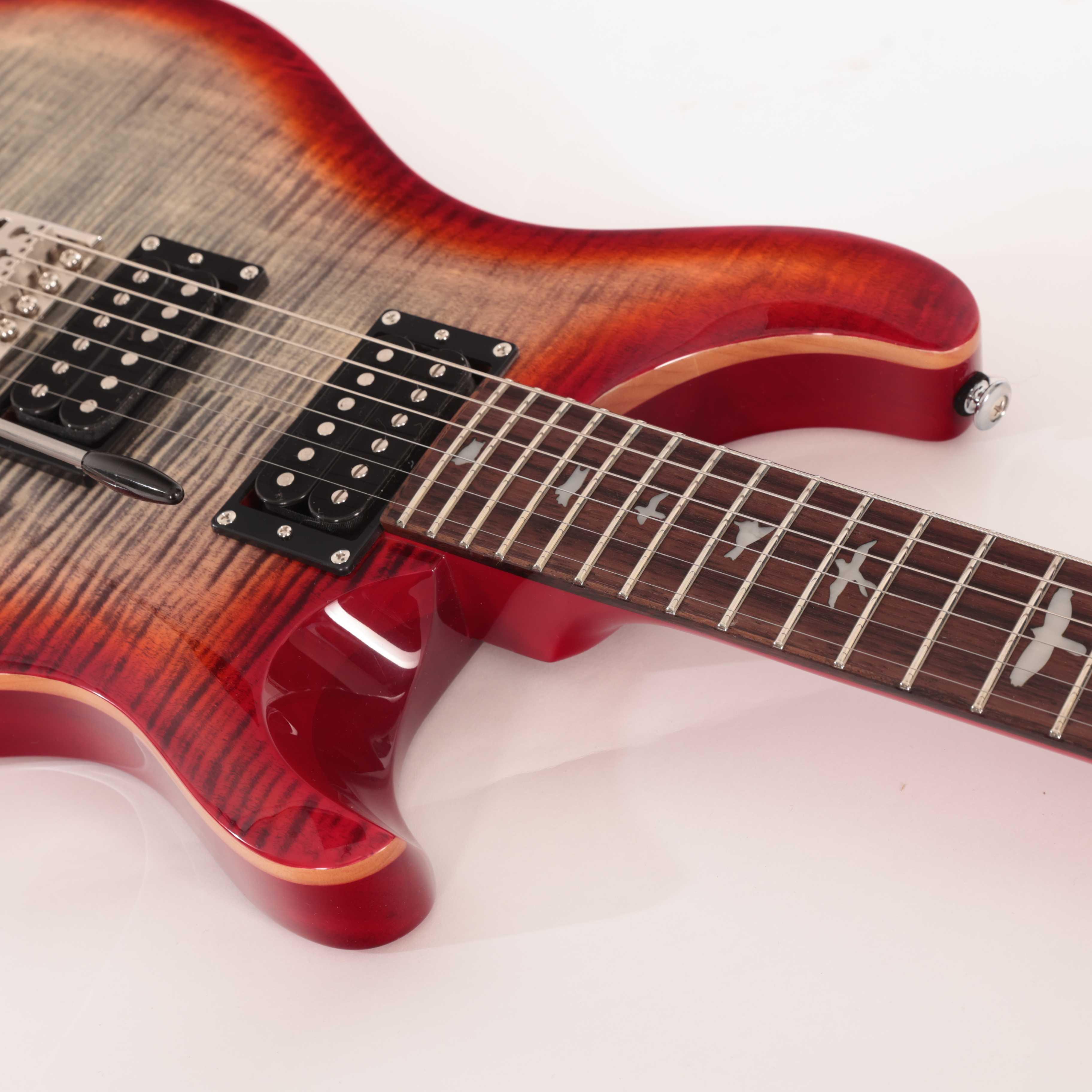 PRS SE Custom 24 Electric Guitar in Charcoal Cherry Burst - CU44GG (12)_compressed.jpg