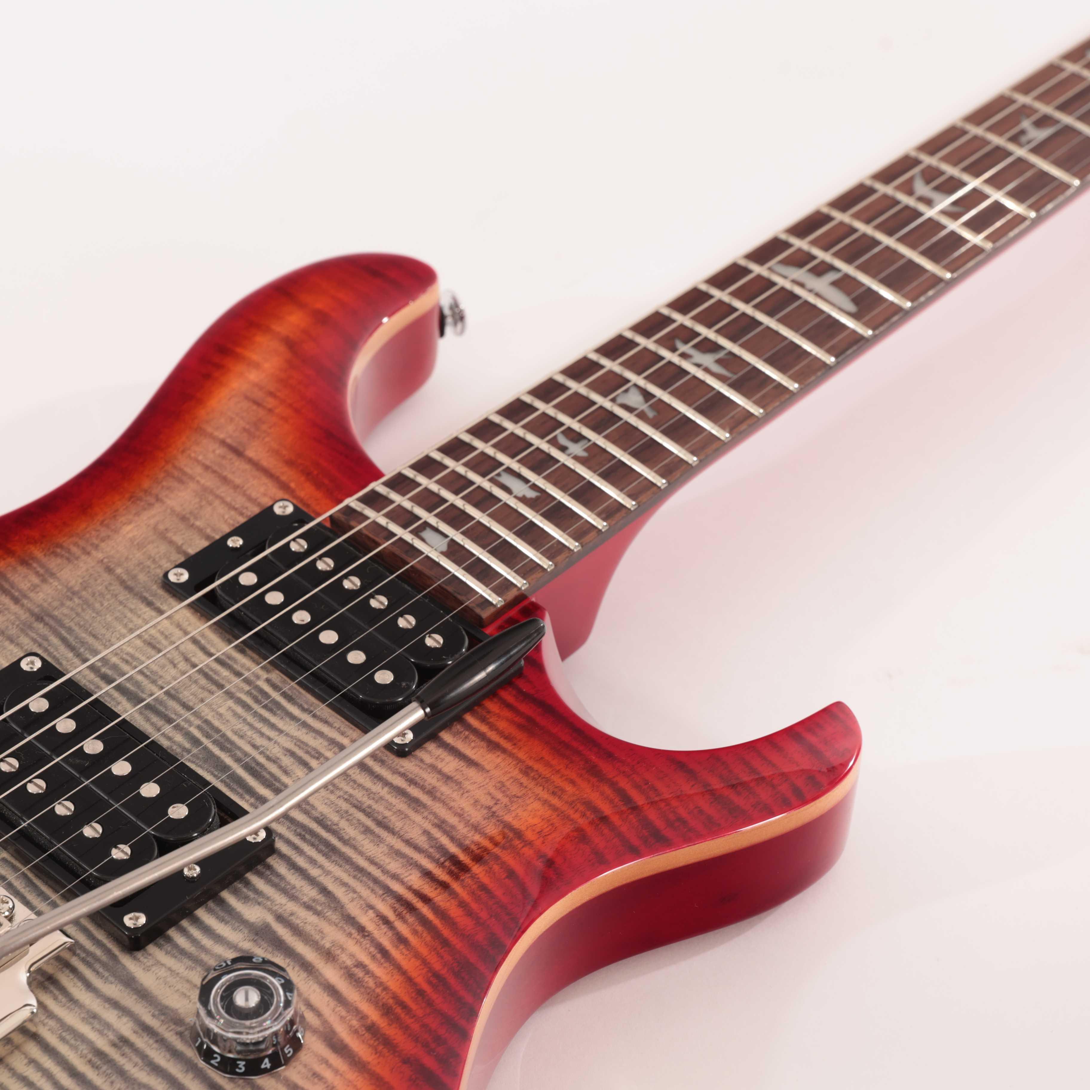 PRS SE Custom 24 Electric Guitar in Charcoal Cherry Burst - CU44GG (8)_compressed.jpg