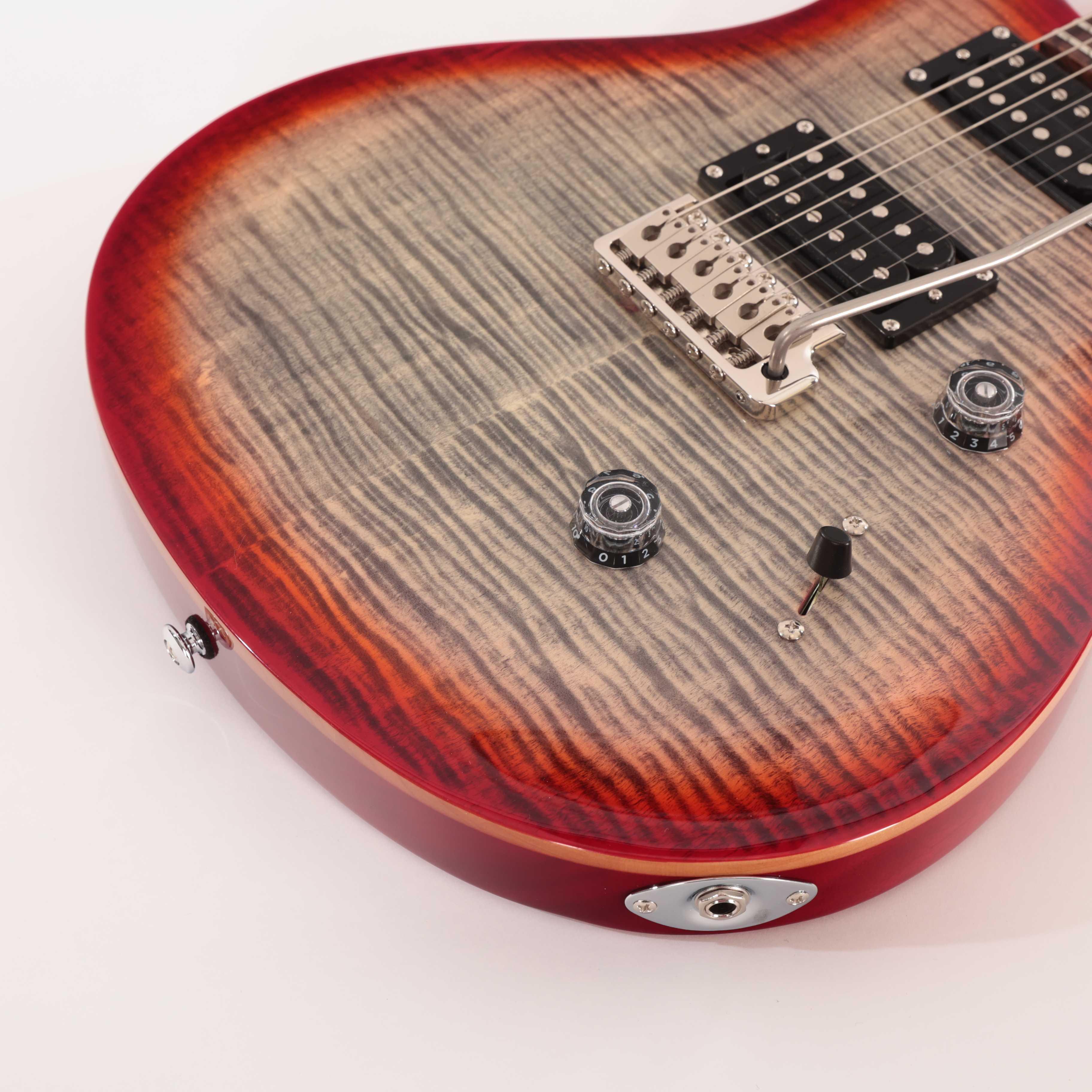 PRS SE Custom 24 Electric Guitar in Charcoal Cherry Burst - CU44GG (9)_compressed.jpg