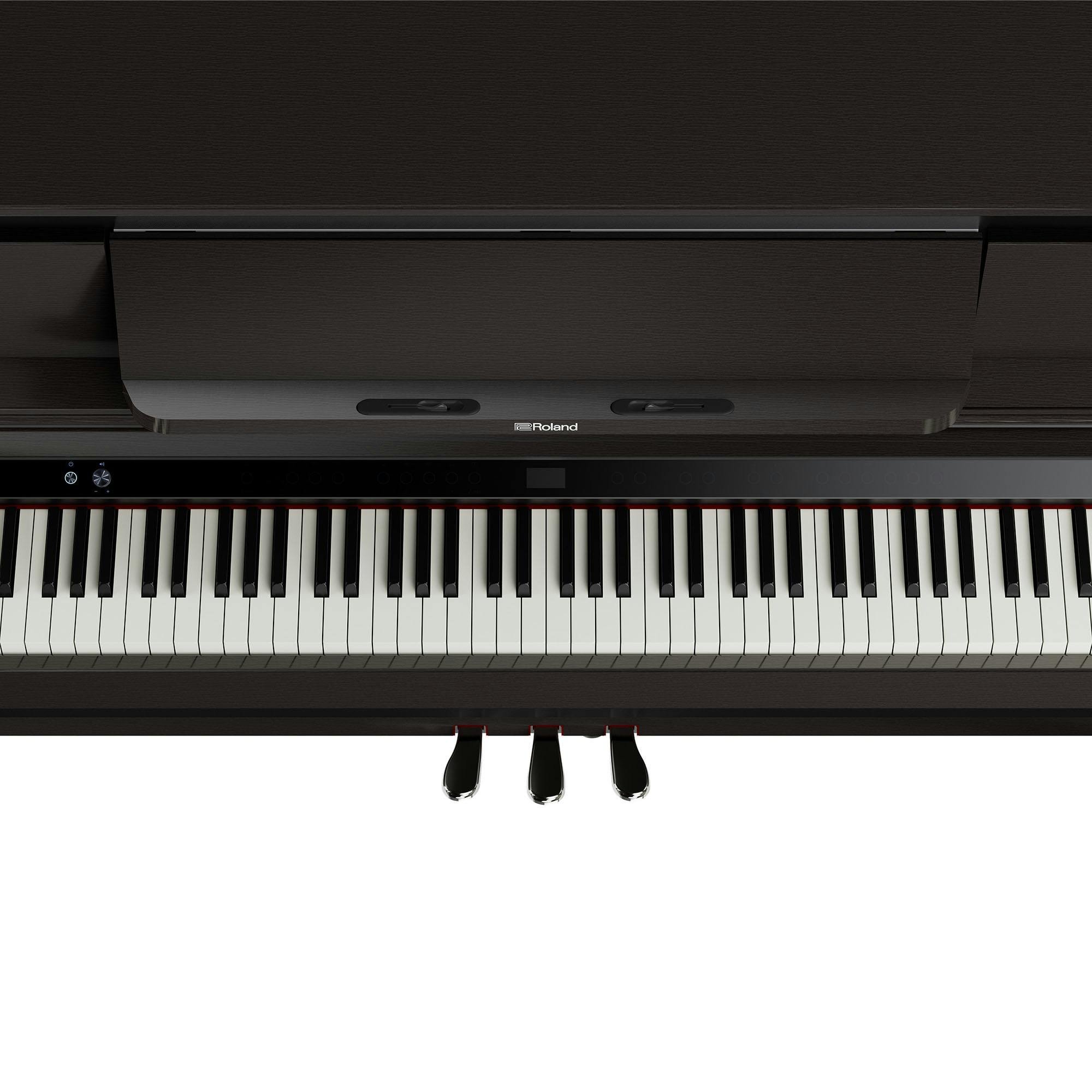 Roland LX 6 CH  Luxury Upright Piano in Dark Rosewood - LX-6-DR-LX-6_DR_PANEL_OFF.jpg