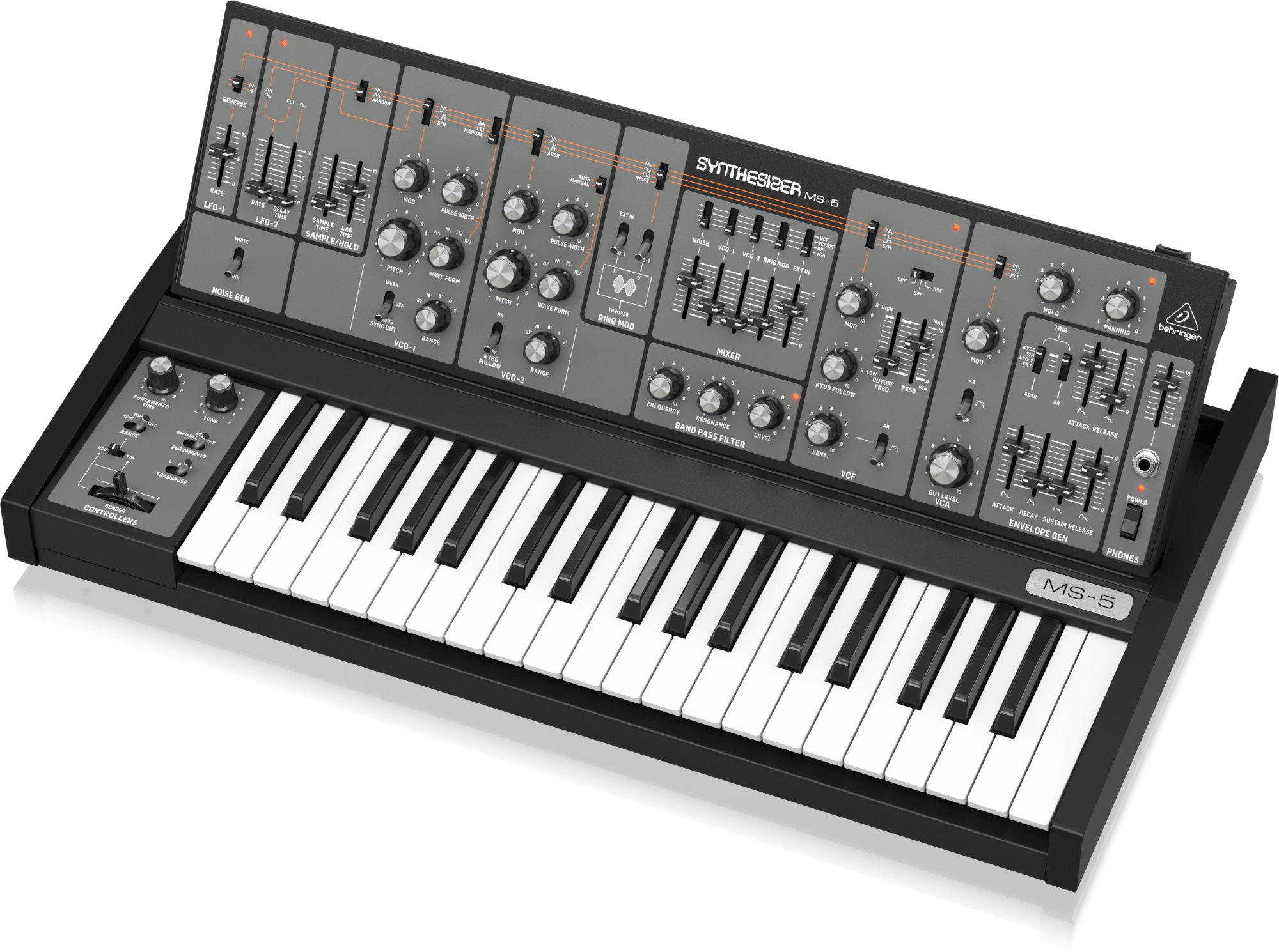 Behringer MS-5 Analogue Mono Synthesizer - 0722-AAR86-UK1-Behringer_MS-5_Synth_Right_Open.jpg