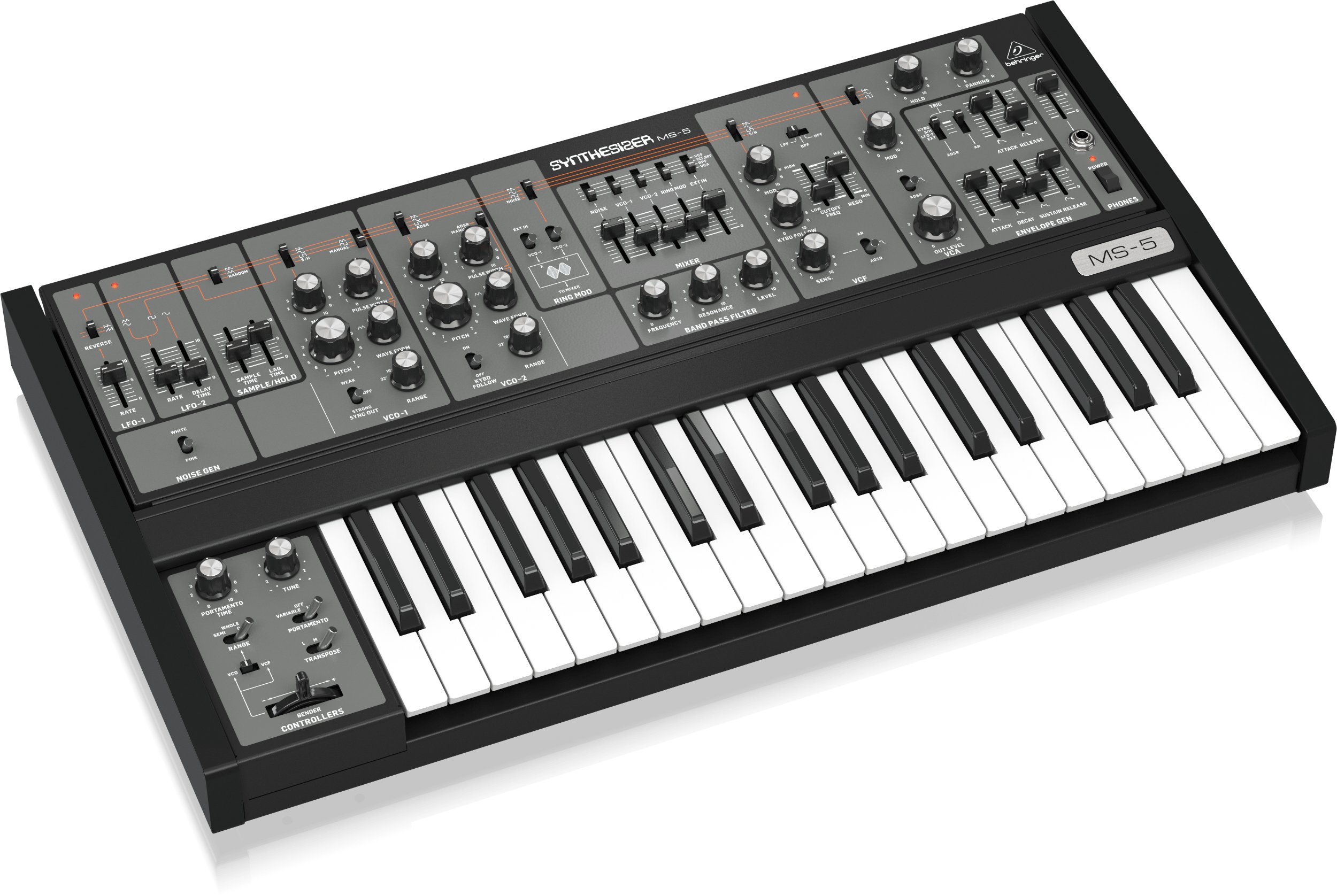 Behringer MS-5 Analogue Mono Synthesizer - 0722-AAR86-UK1-Behringer_MS-5_Synth_Left.jpg