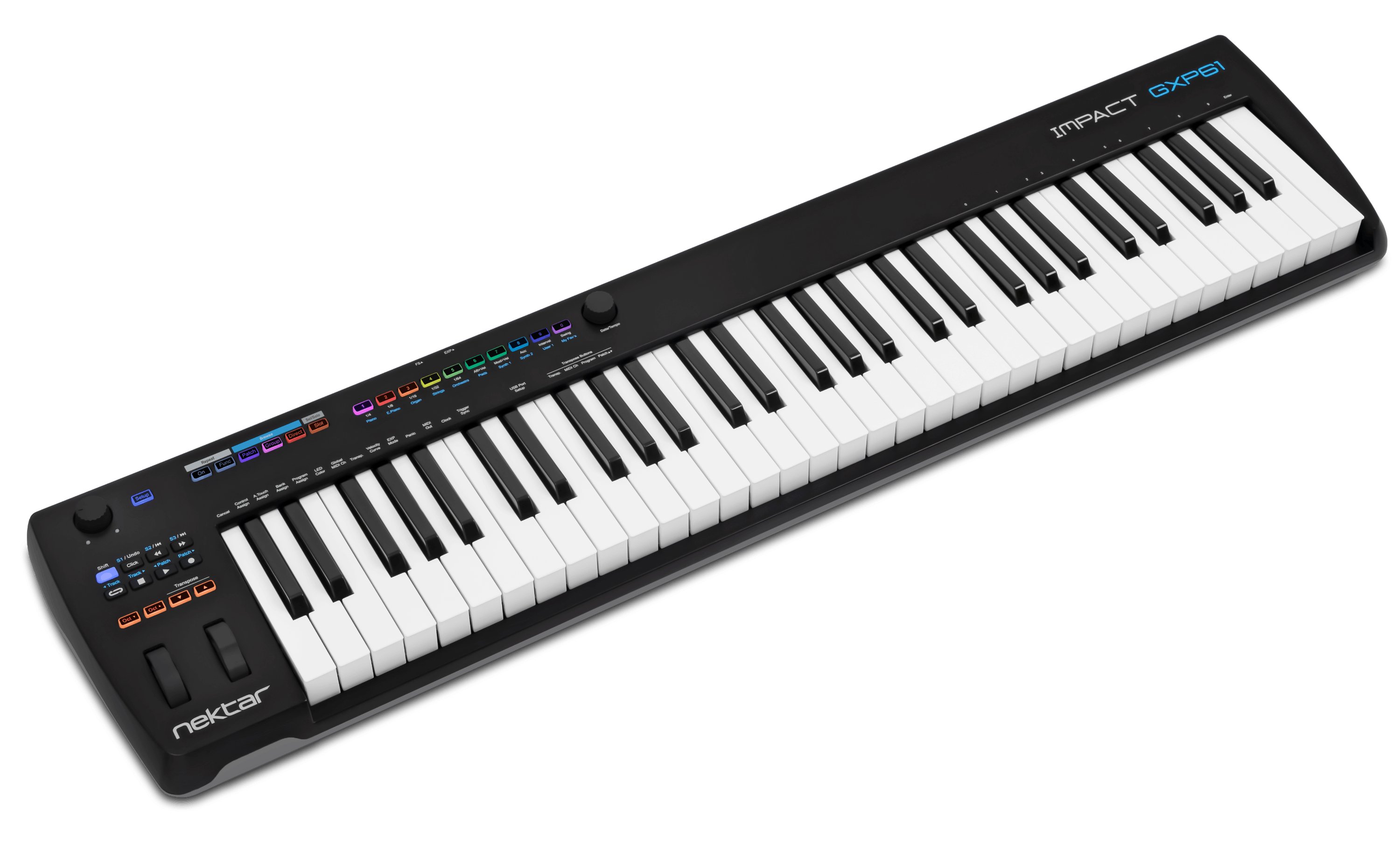 Nektar Impact GXP61 MIDI Keyboard & Controller - 454130-GXP61_Left_45dg_4891x2986PX.jpg
