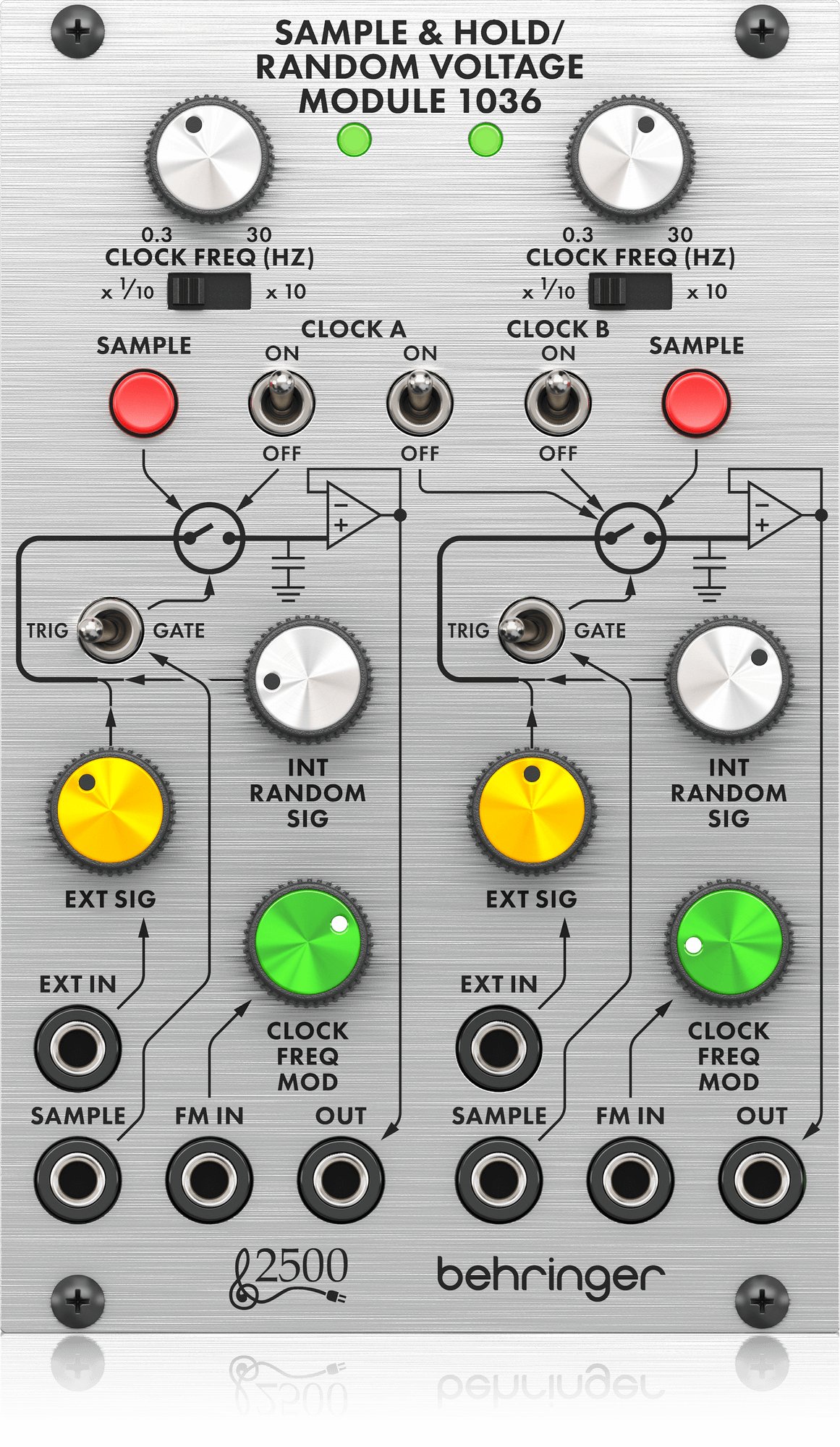 Behringer Sample & Hold / Random Voltage Module 1036 Eurorack Module - 461976-000-E9300-00010.jpg
