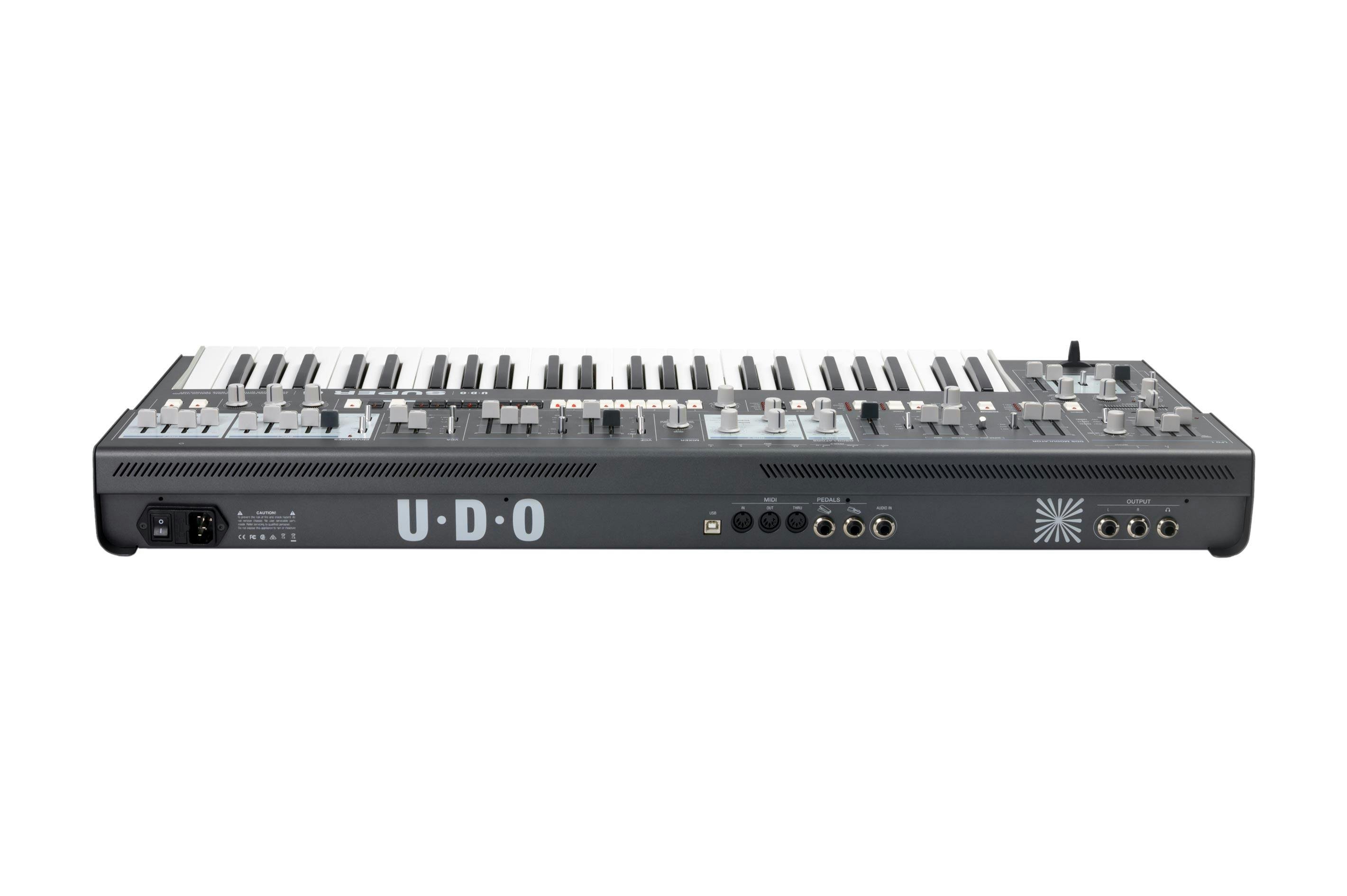 UDO Super 6 - 12 Voice Binaural Analogue Hybrid Synthesizer in Black - 381162-UDO_Super6_White_Web_09.jpg