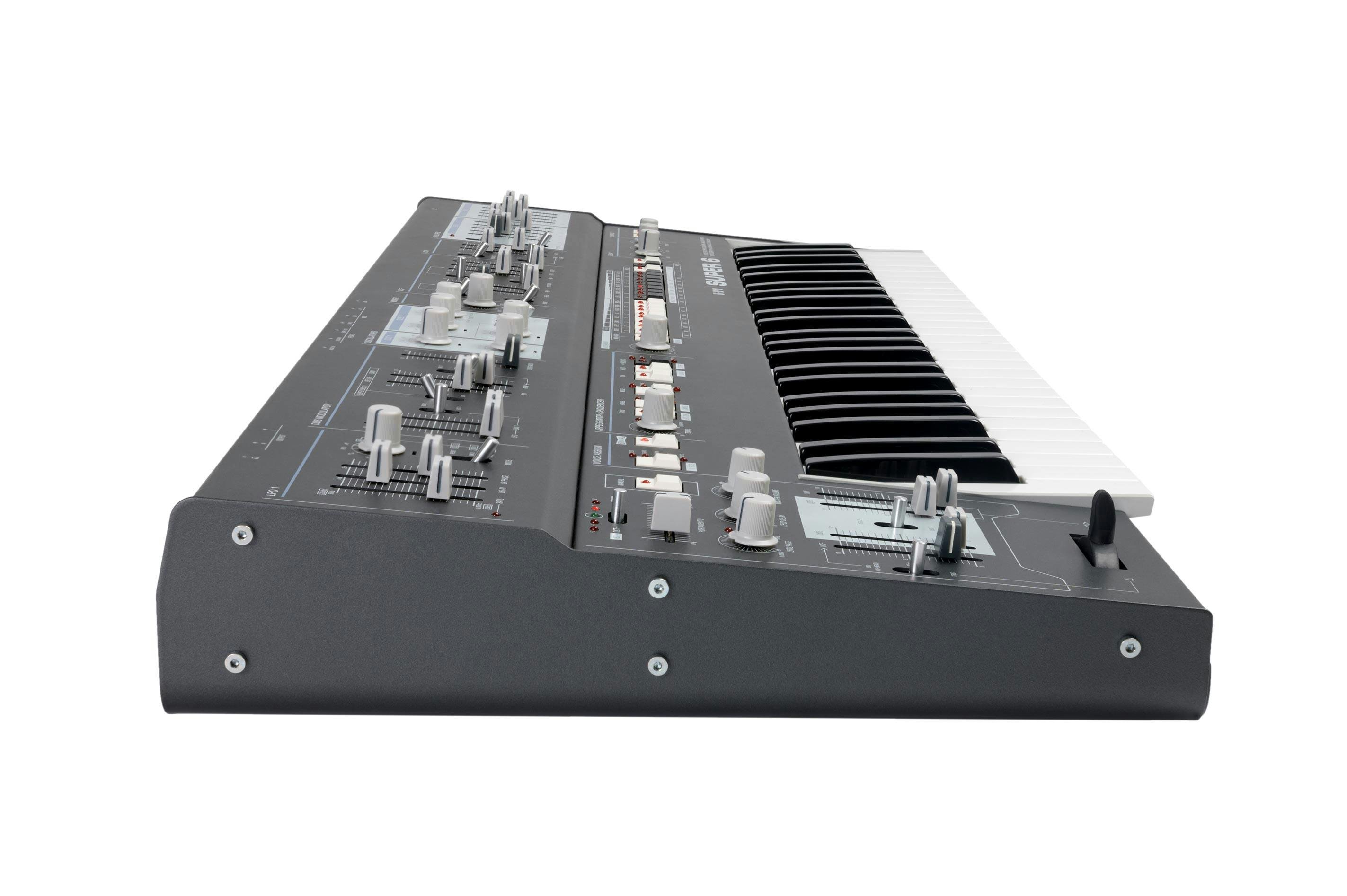 UDO Super 6 - 12 Voice Binaural Analogue Hybrid Synthesizer in Black - 381163-UDO_Super6_White_Web_05.jpg