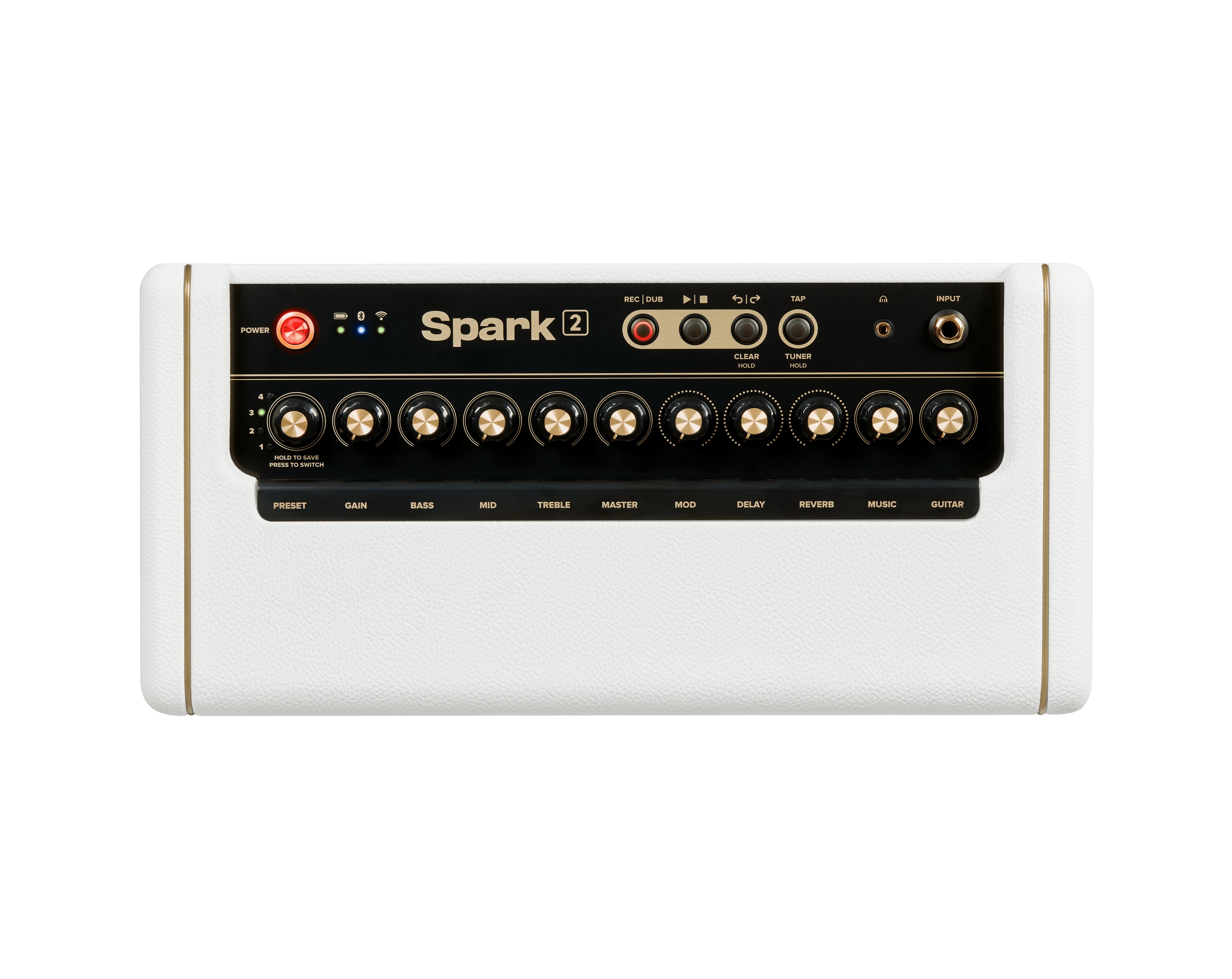 Positive Grid Spark 2 Practice Amp in Pearl with Control-X Wireless Footswitch - SPARK2-P (3).jpg